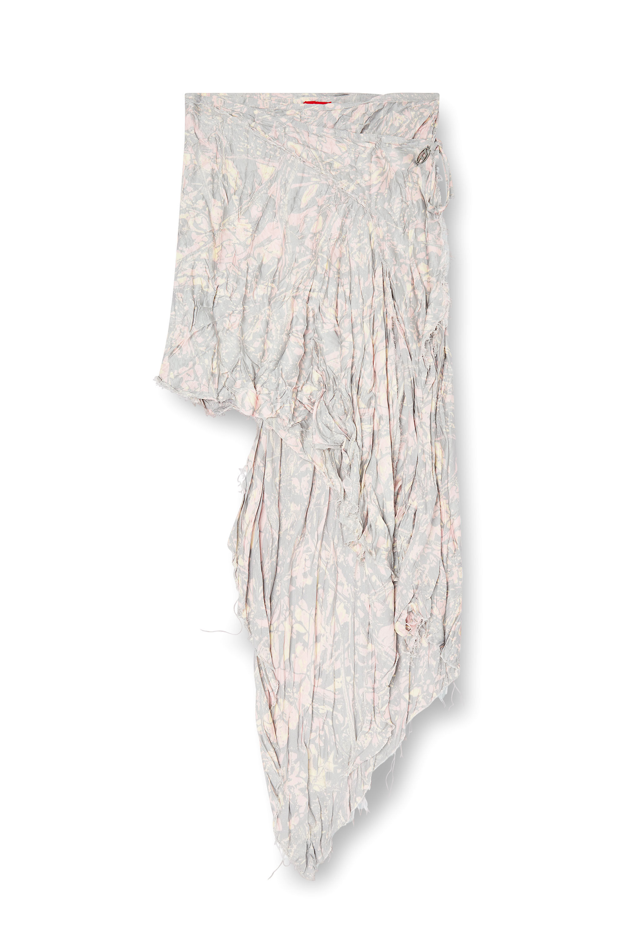 Diesel - O-PHELIA, Falda fruncida asimétrica Mujer in Multicolor - 2