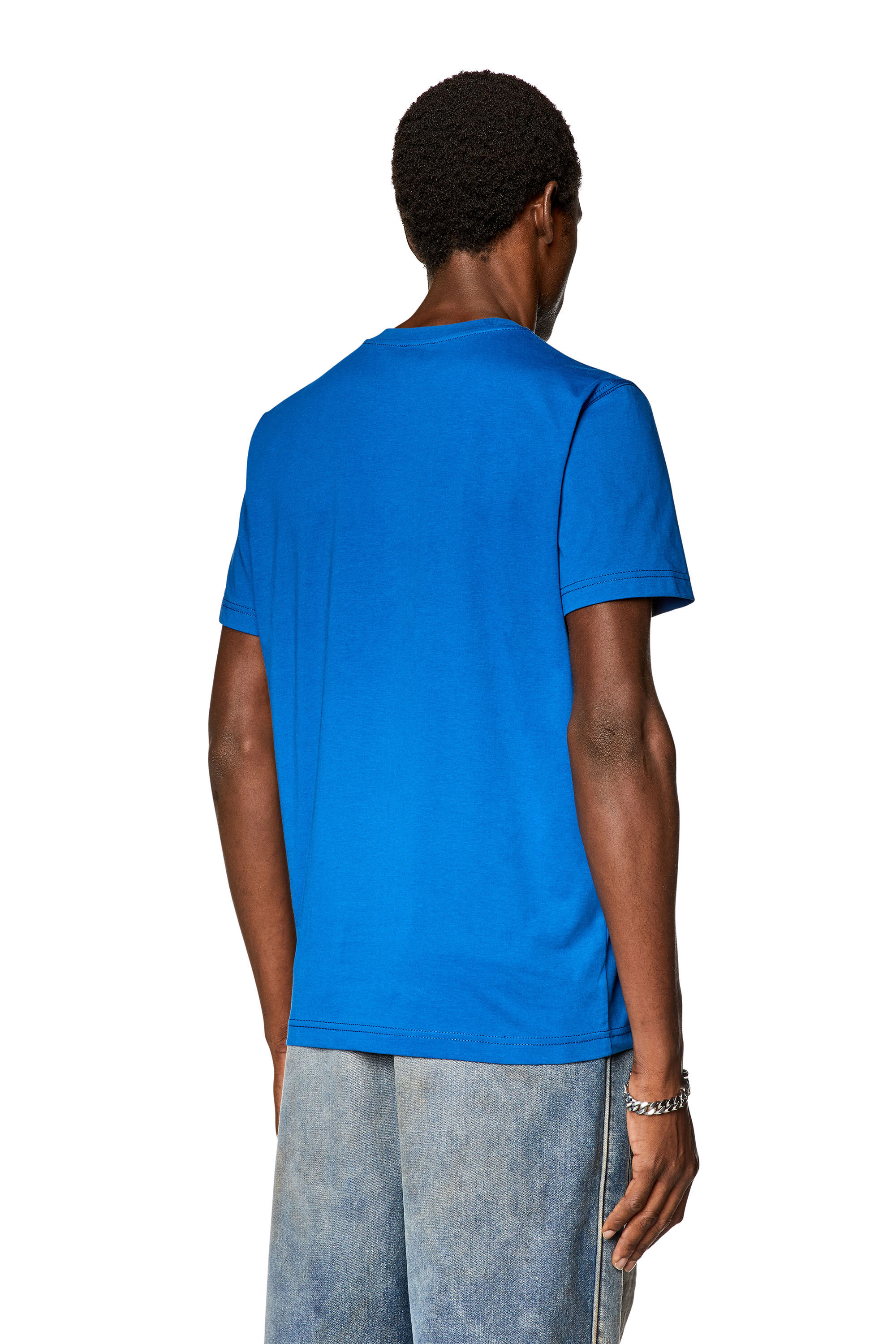 Diesel - T-DIEGOR-K68, Camiseta con logotipos metálicos Hombre in Azul marino - 4