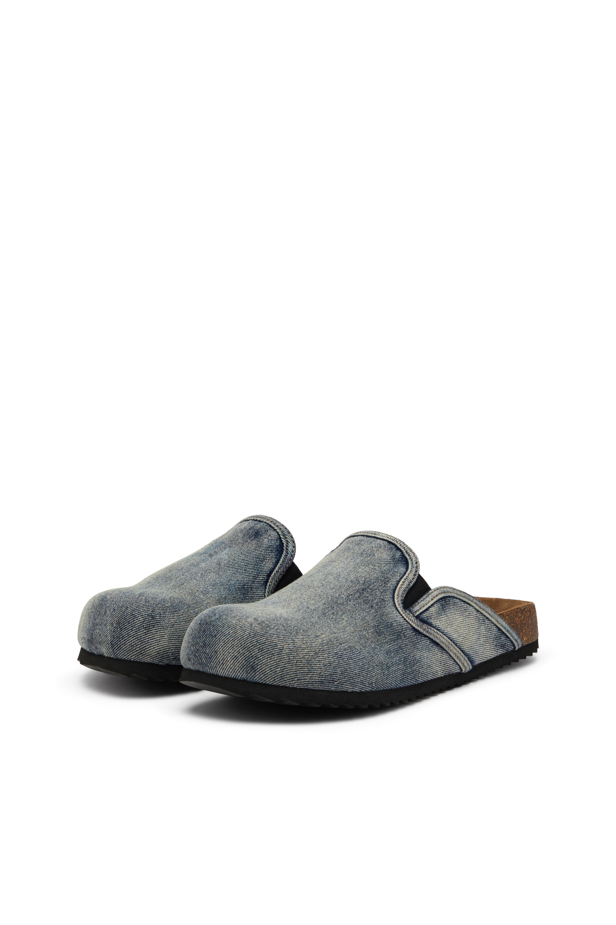 Diesel - D-WOODSTOCK SLIP-ON, D-Woodstock-Zapatos planos sin talón en cuero napa Hombre in Azul marino - 8