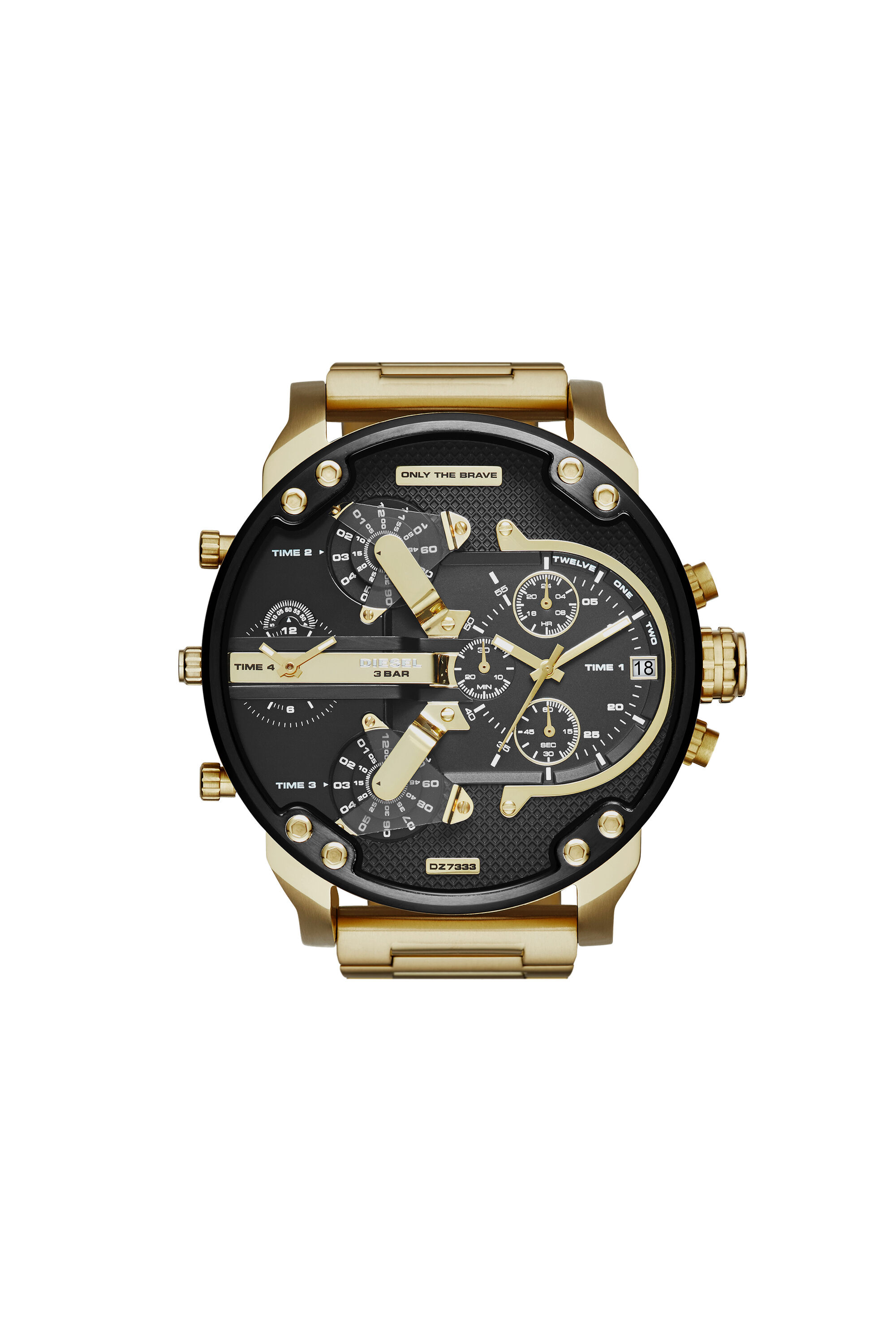 DZ7333 Reloj de hombre en oro y negro Diesel Mr. Daddy 2.0