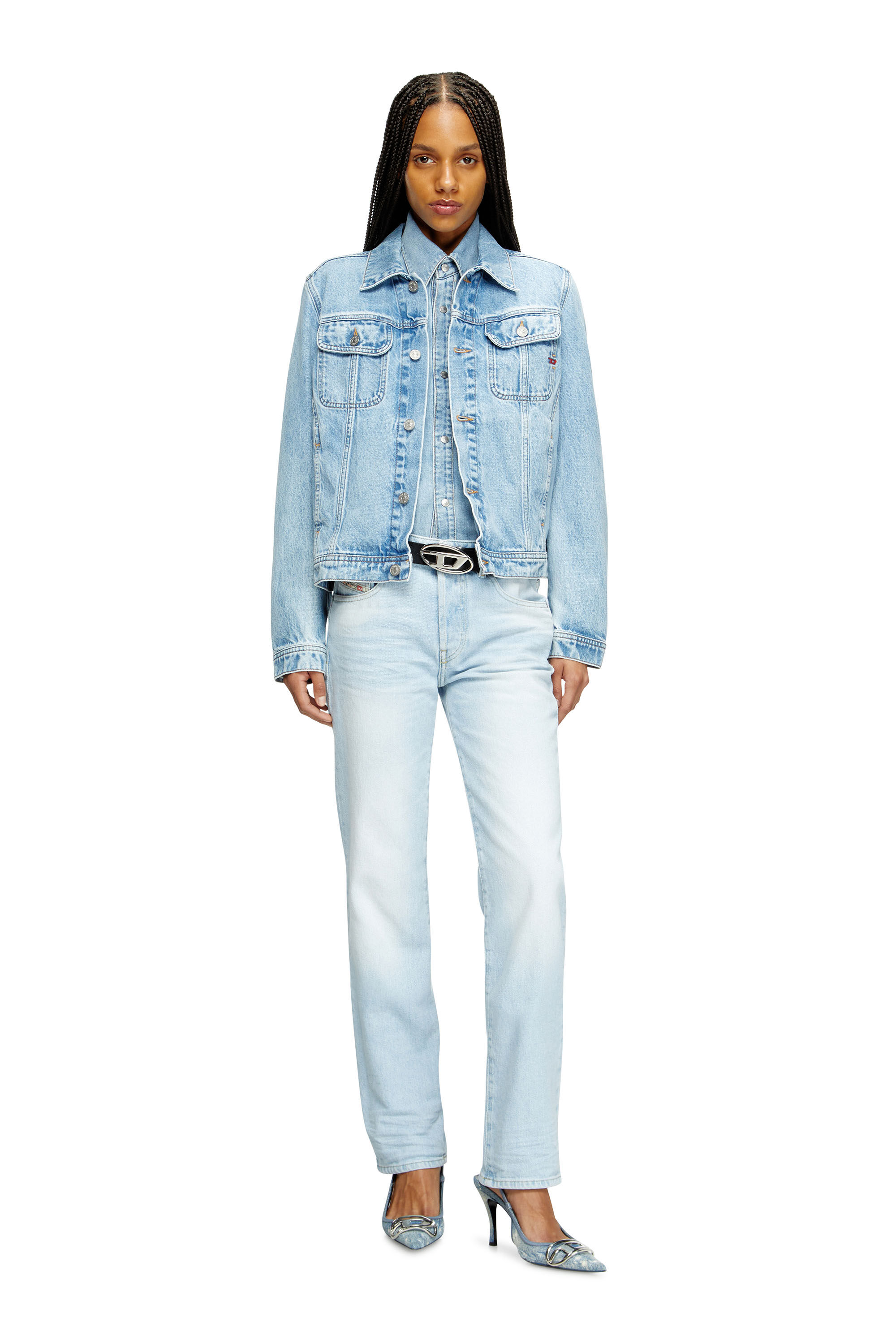 Diesel - Regular Jeans 1989 D-Mine 09M11 Mujer, Azul Claro - 1