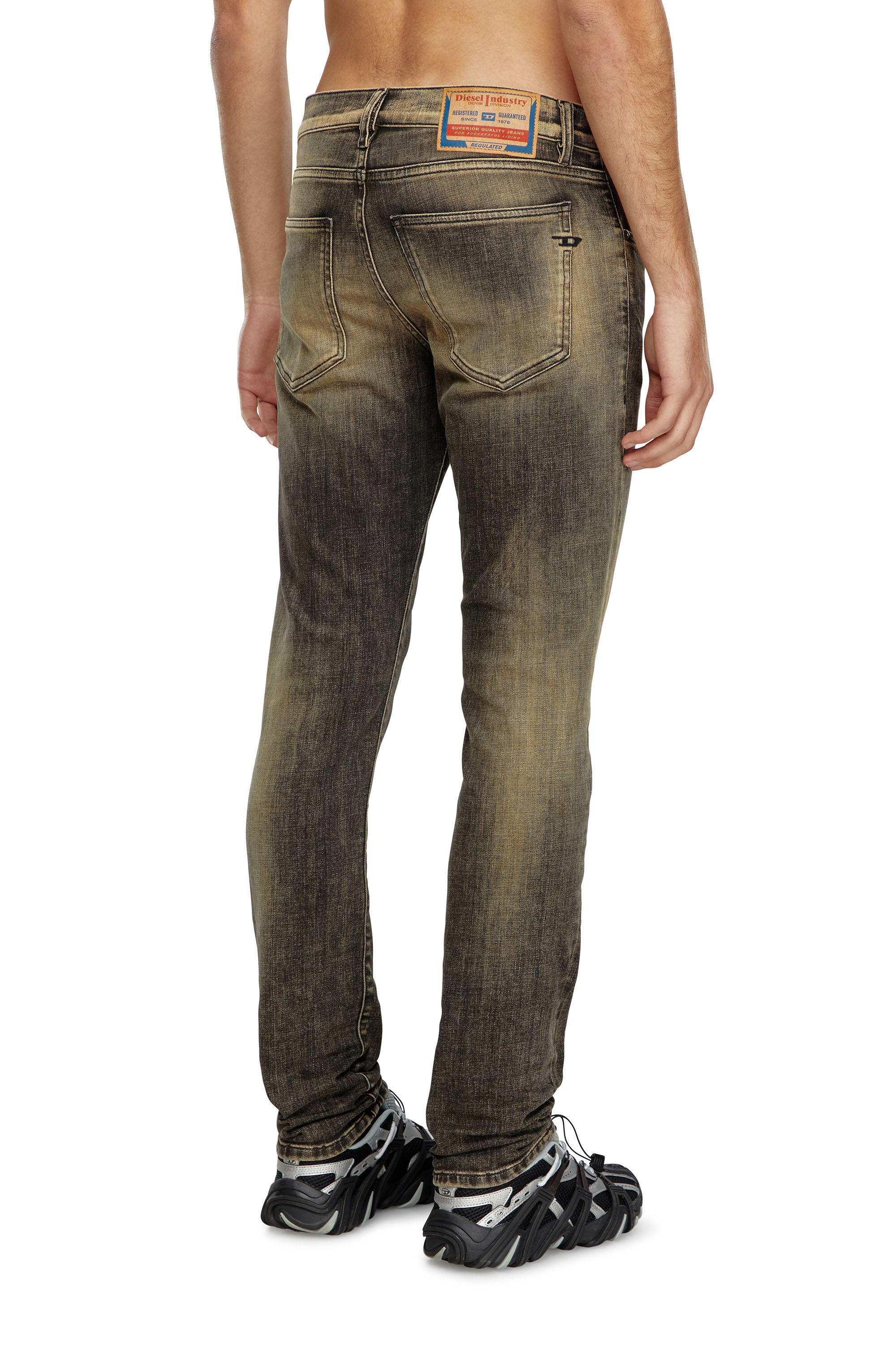 Diesel - Hombre Slim Jeans 2019 D-Strukt 09J48, Negro/Beige - Image 4