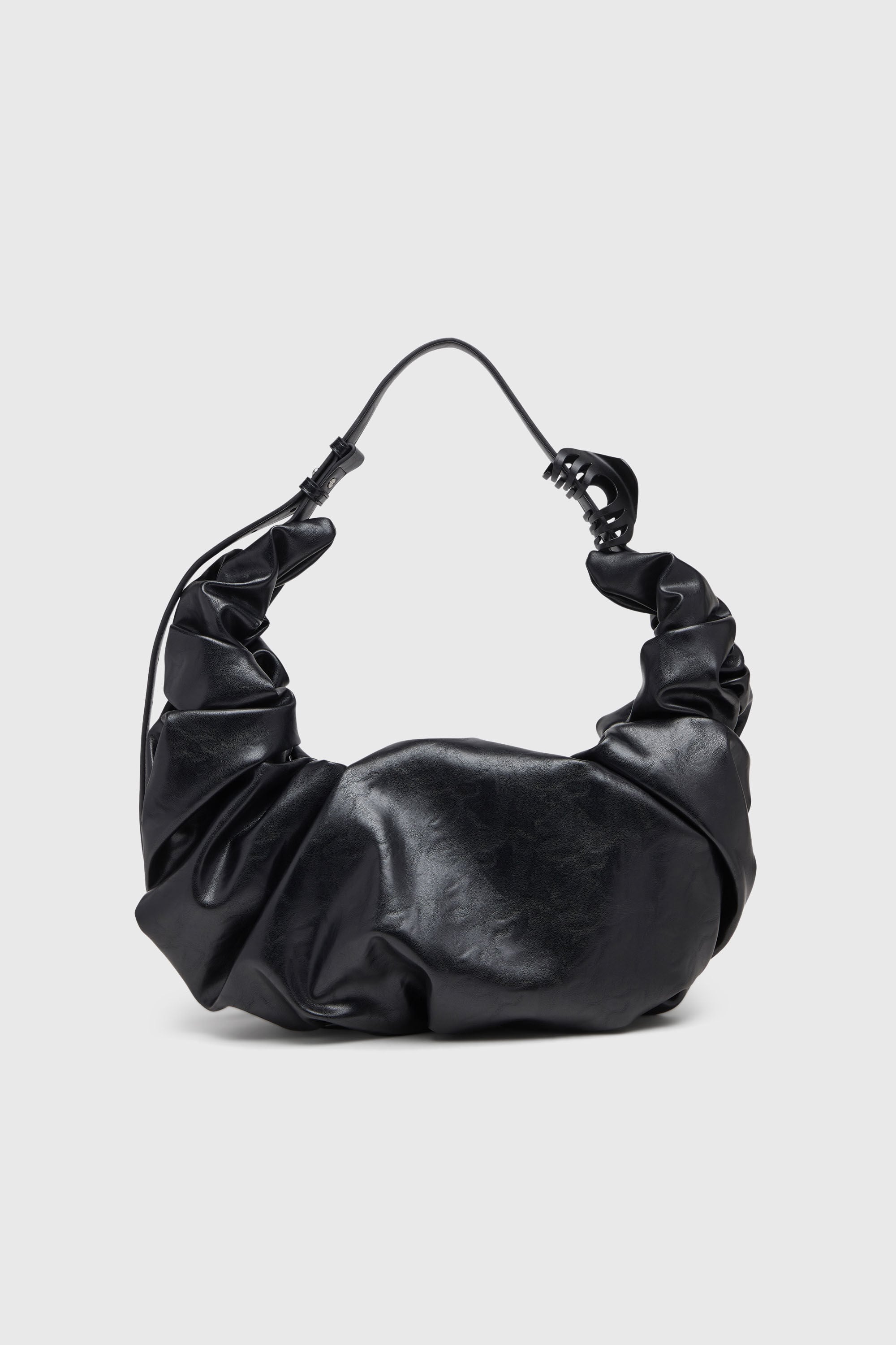 Diesel - GRAB-D HOBO L, Grab-D-Bolso hobo grande arrugado Mujer in Negro - 3
