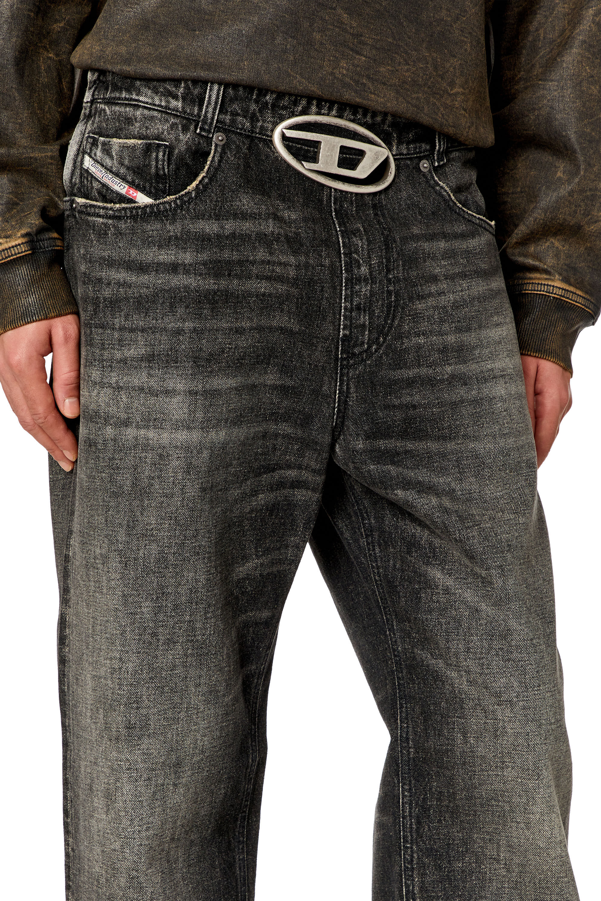 Diesel - Straight Jeans 2010 D-Macs 0JGAE, Negro/Gris oscuro - Image 5
