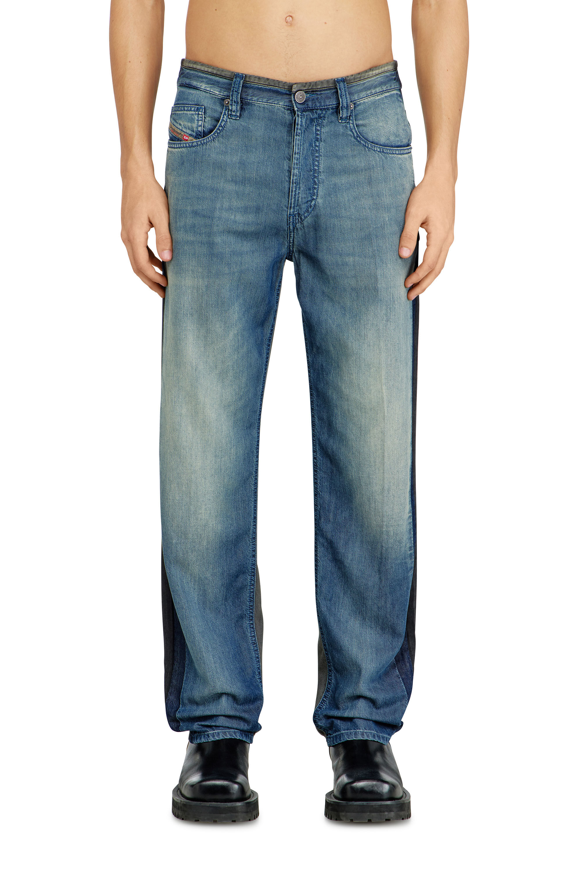 Diesel - Regular Jeans 2024 D-Macs 0CECB Hombre, Azul medio - 3