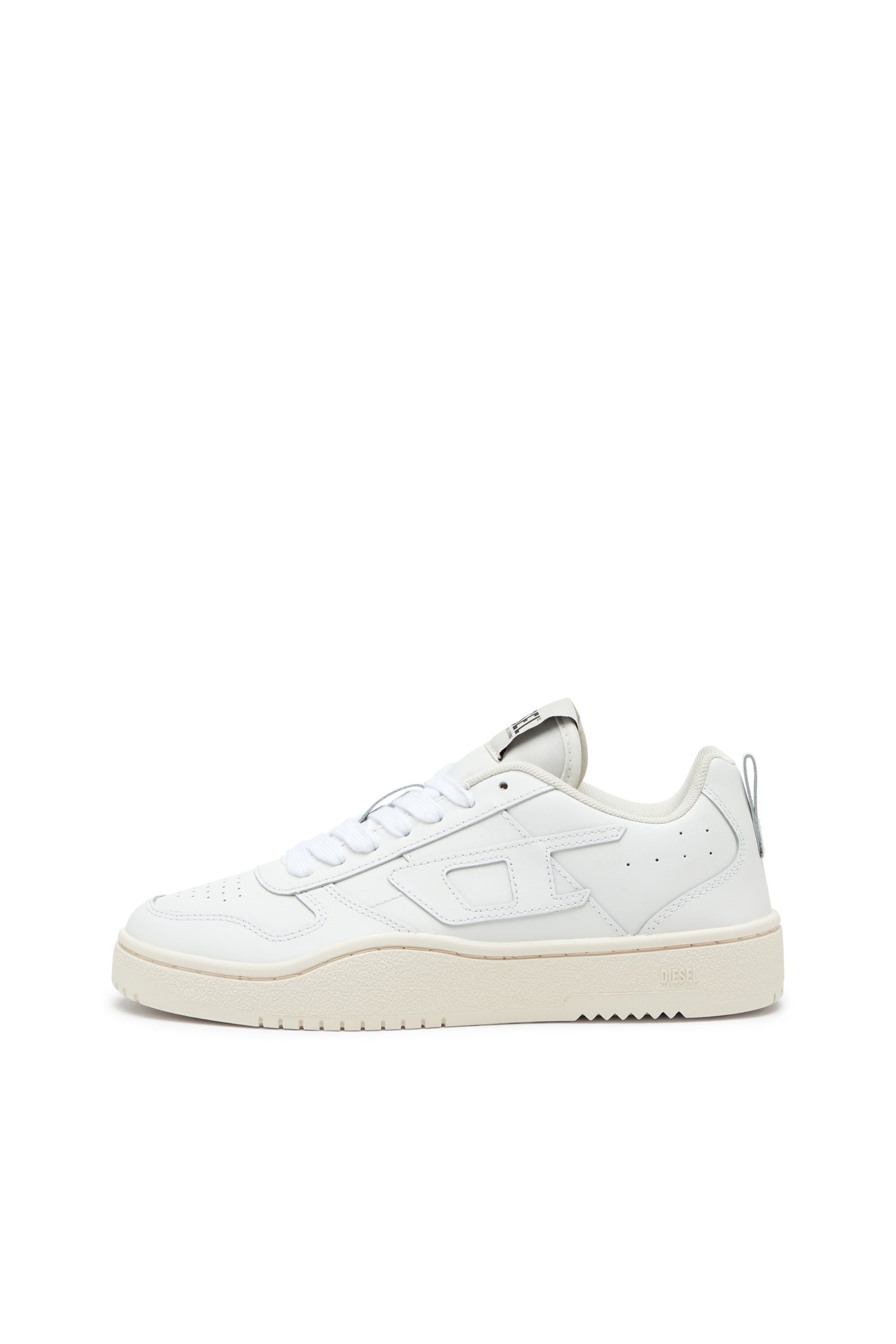Diesel - S-UKIYO V2 LOW, Man S-Ukiyo Low-Low-top sneakers in leather and nylon in White - Image 7