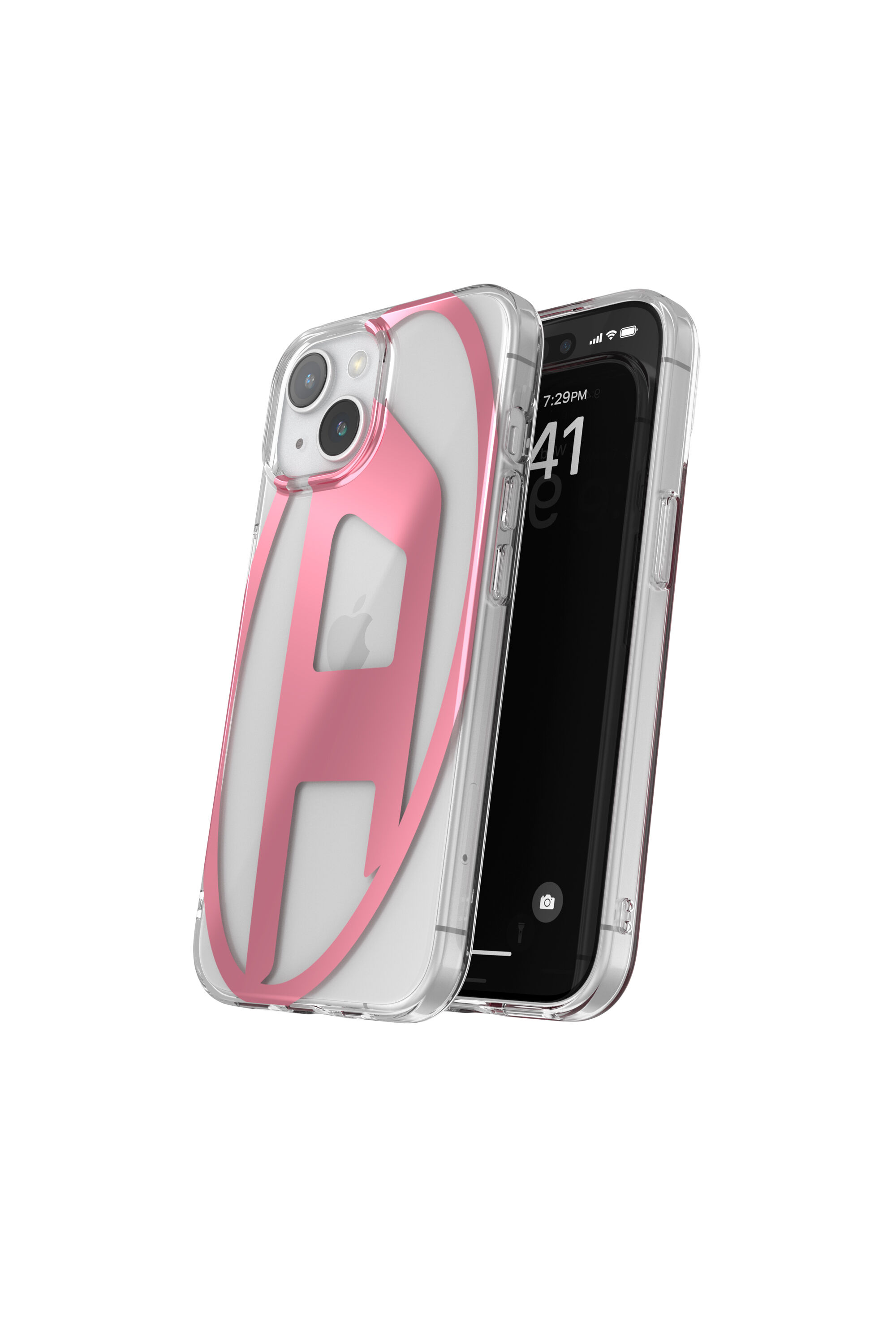 Diesel - 54109 MOULDED CASE, Funda Oval D iP15 Unisex in Rosa - 3