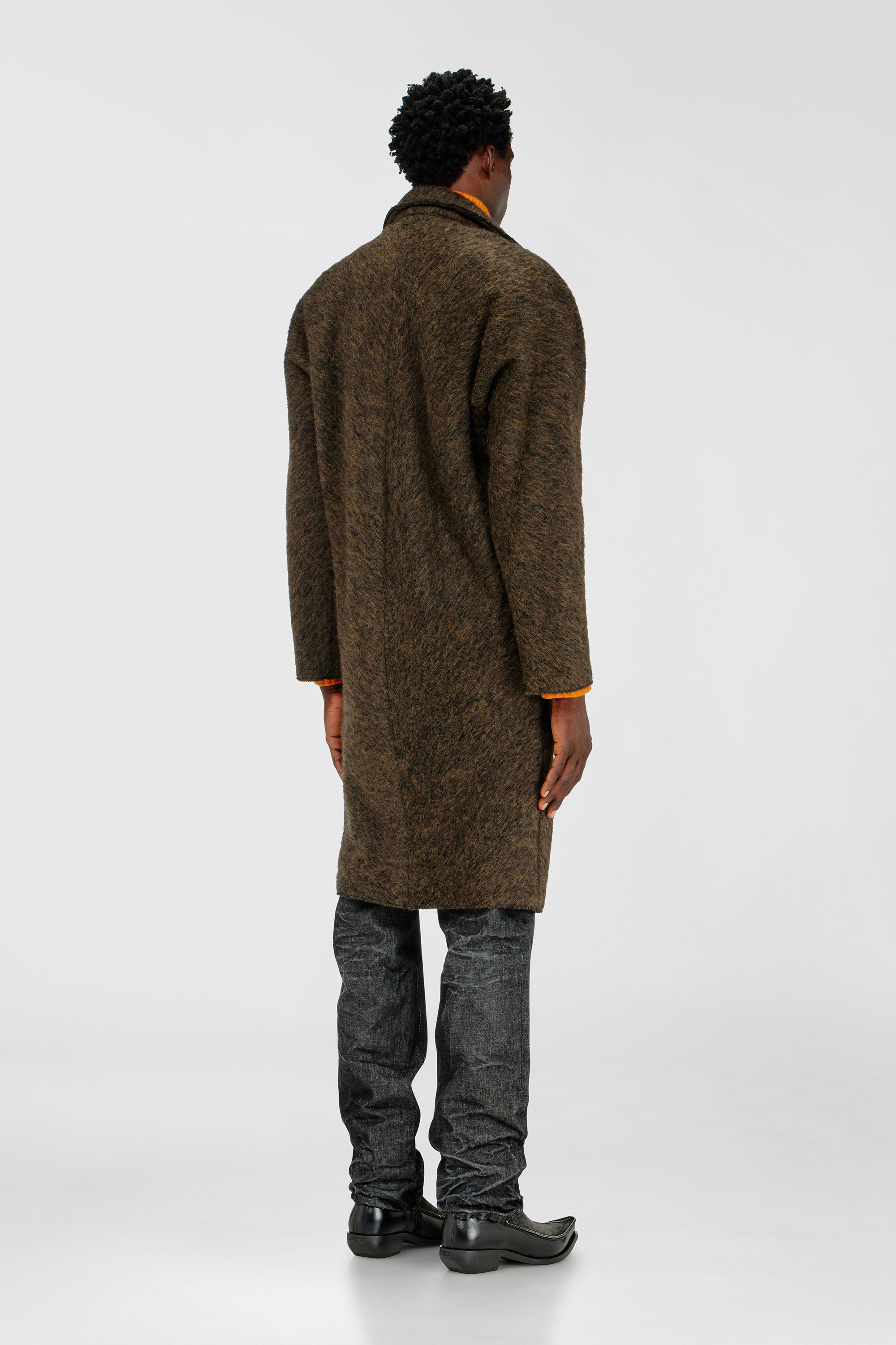 Diesel - W-HULL, Abrigo de mezcla de lana y alpaca Hombre in ToBeDefined - 4