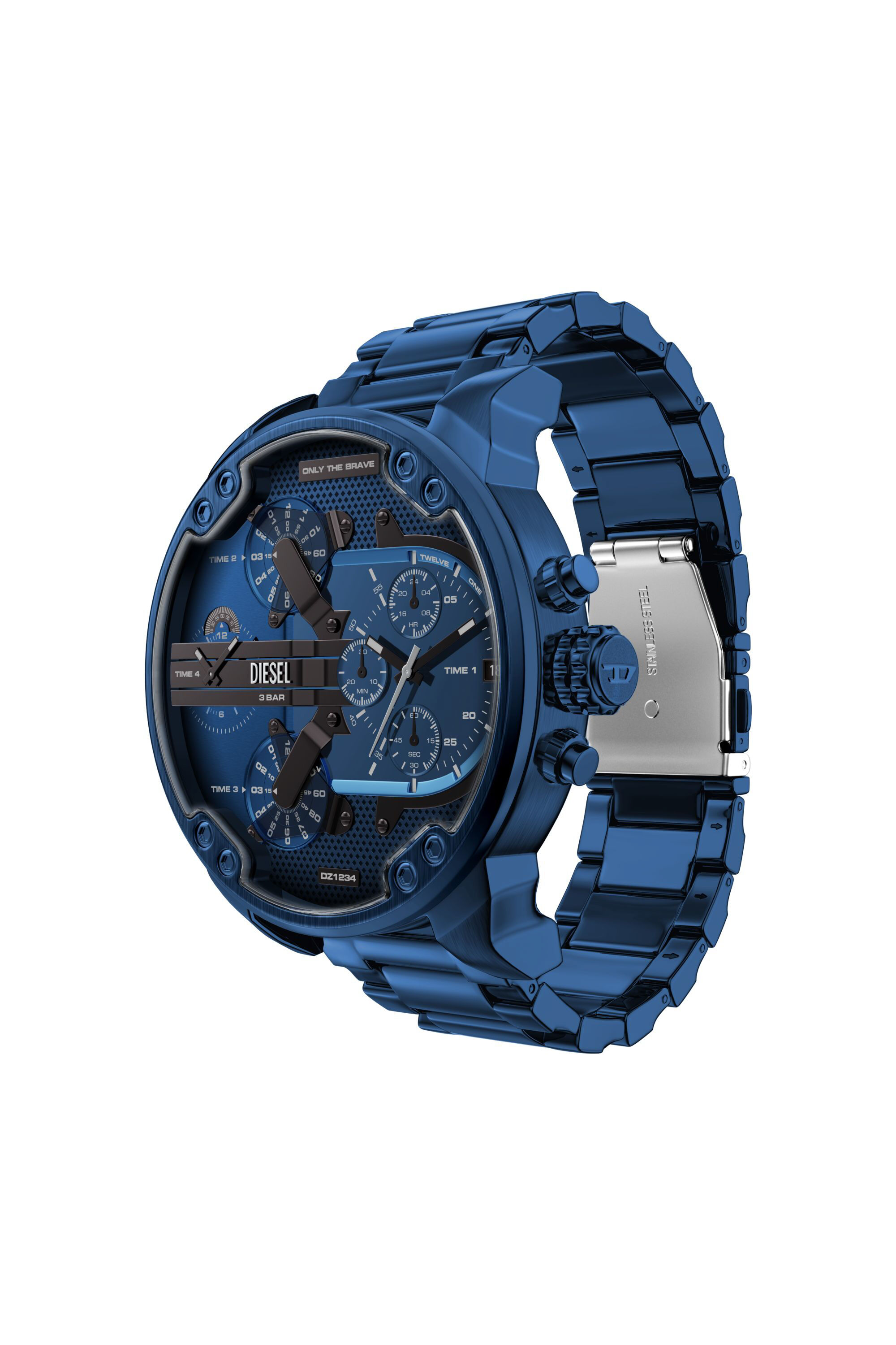 Diesel - DZ7496 WATCH, Reloj Mr. Daddy 2.0 Acero Inoxidable Azul Hombre in Azul marino - 7