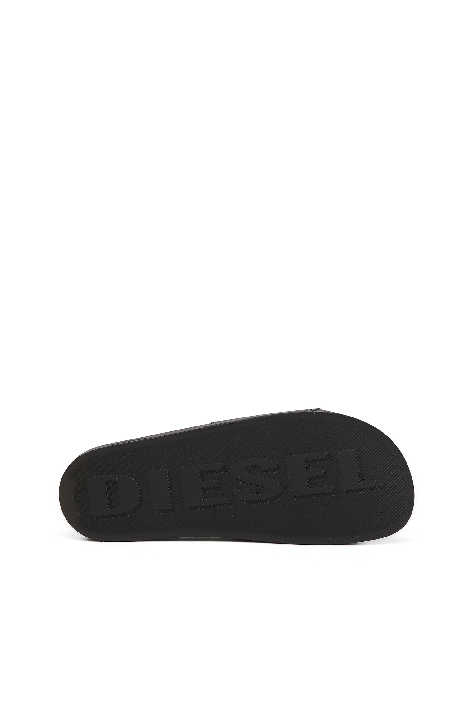 Diesel - SA-SWIM, Chanclas de piscina de goma con logotipo D Hombre in Negro - 5