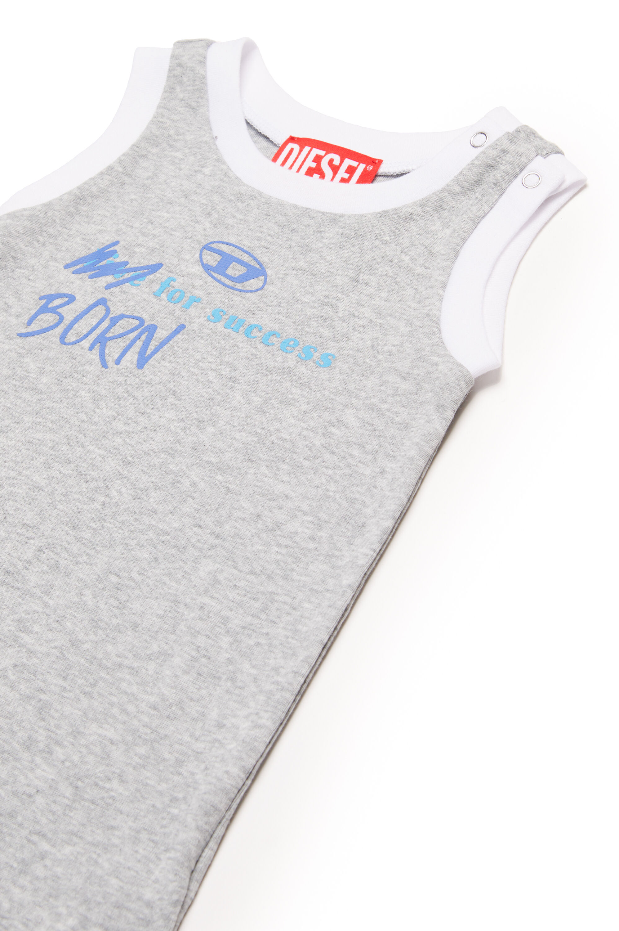 Diesel - JURBIT-NB, Mono para recién nacidos Born For Success Unisex in Gris - 3