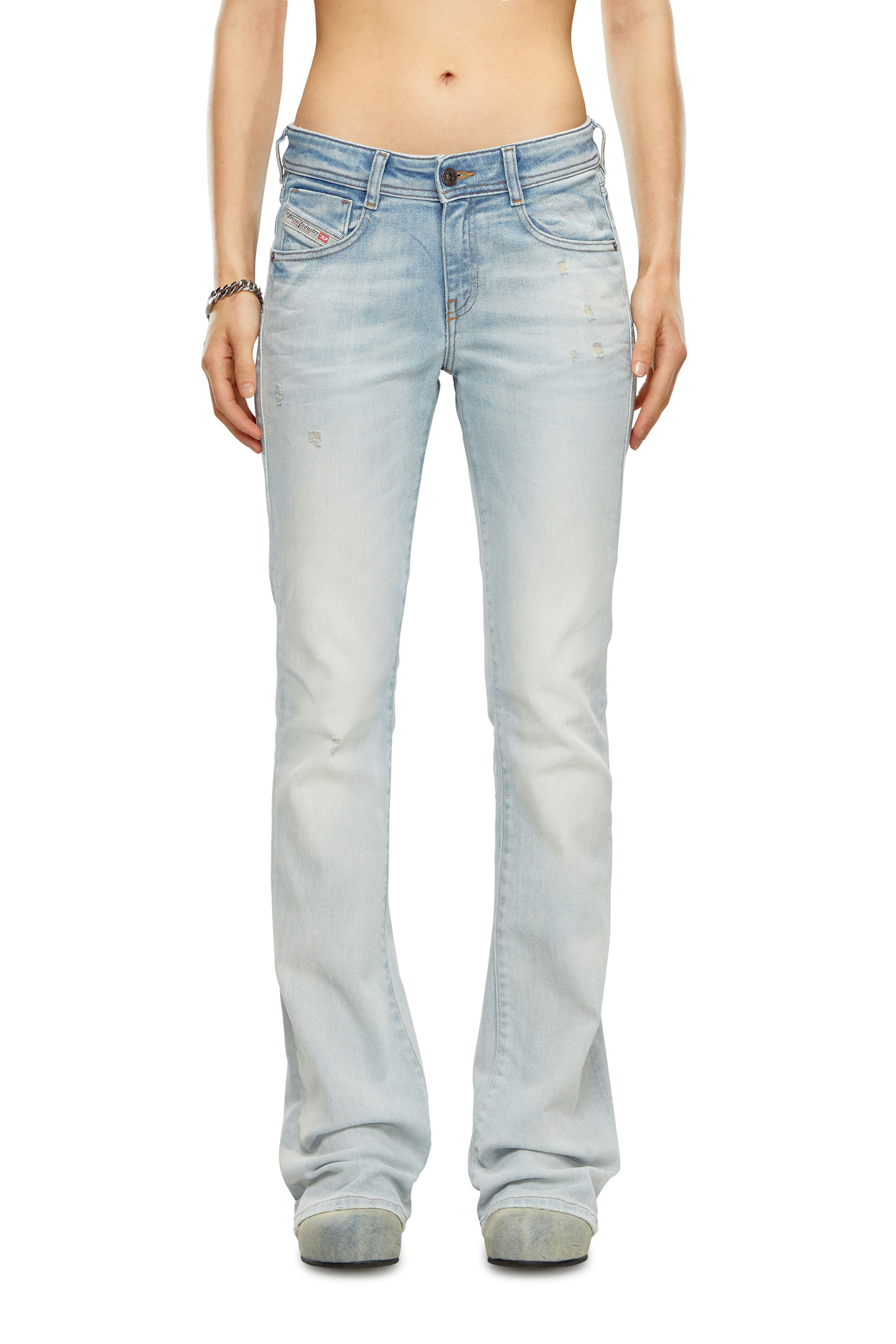 Diesel - Woman Bootcut and Flare Jeans 1969 D-Ebbey 09H73, Light Blue - Image 3