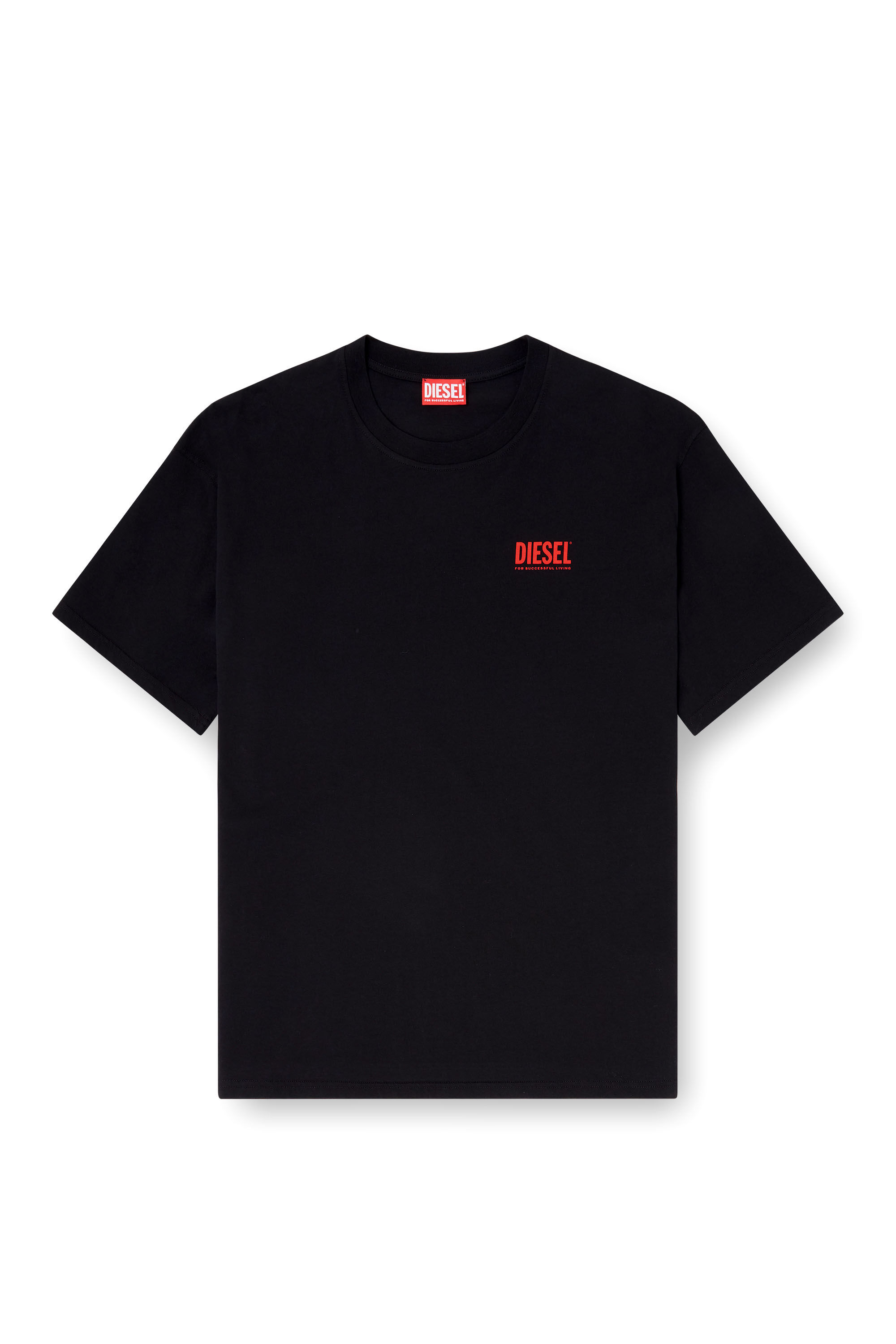 Diesel - T-BOXT-BISK, Camiseta de algod&oacute;n con estampado Diesel Biscotto Hombre in Negro - 2