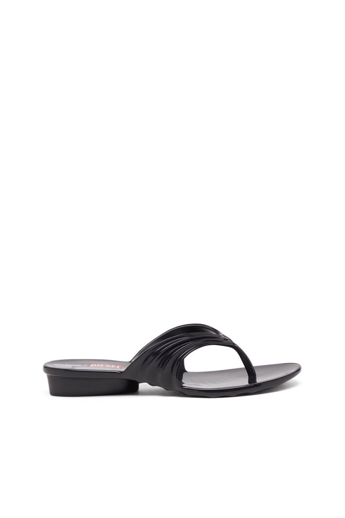 Diesel - MELISSA QUANTUM THONG, Chanclas esculturales en Melflex® Mujer in Negro - 2