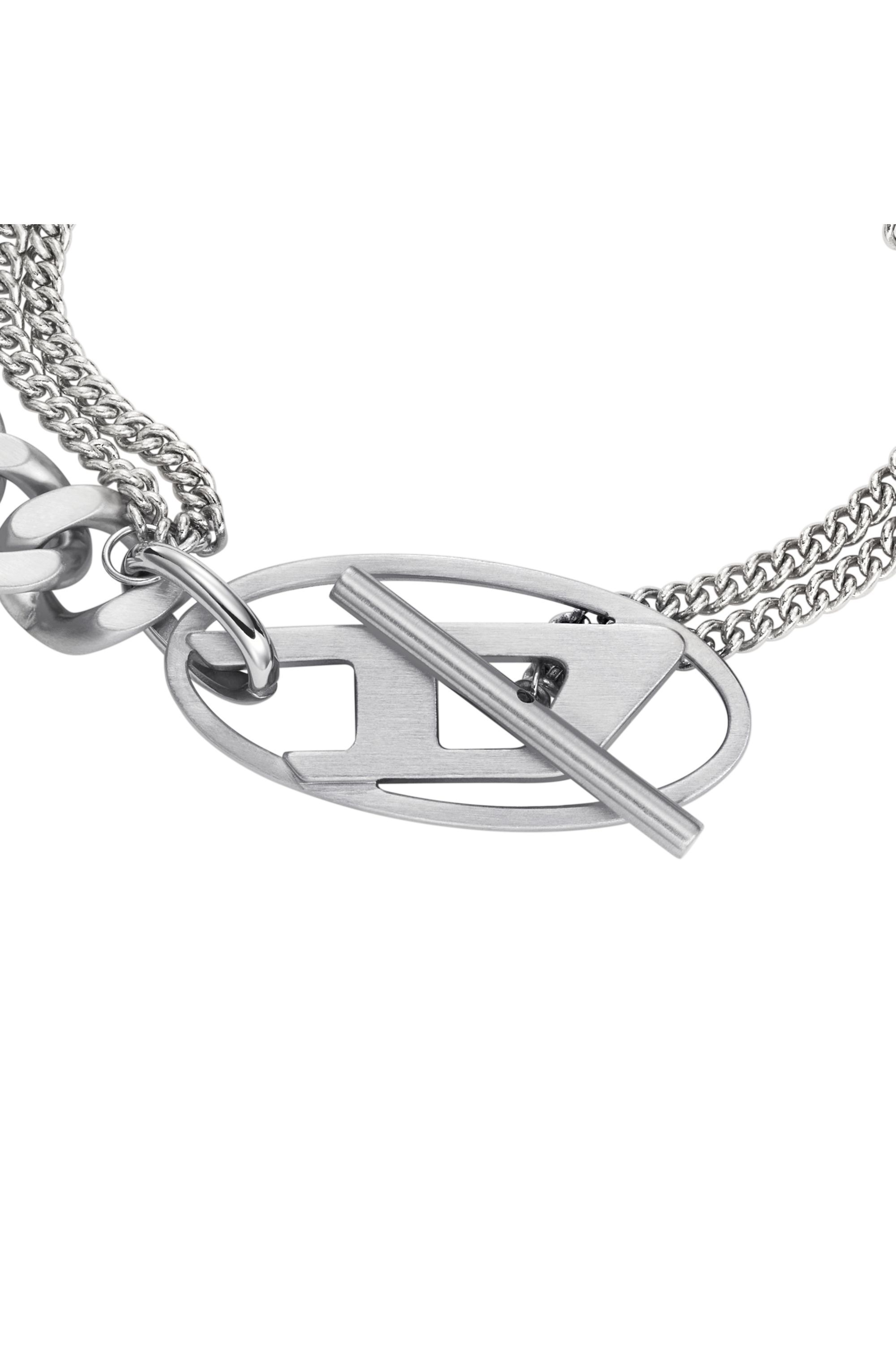 Diesel - DX1550040 JEWEL, Unisex's Stainless Steel Chain Bracelet in Silver - 2