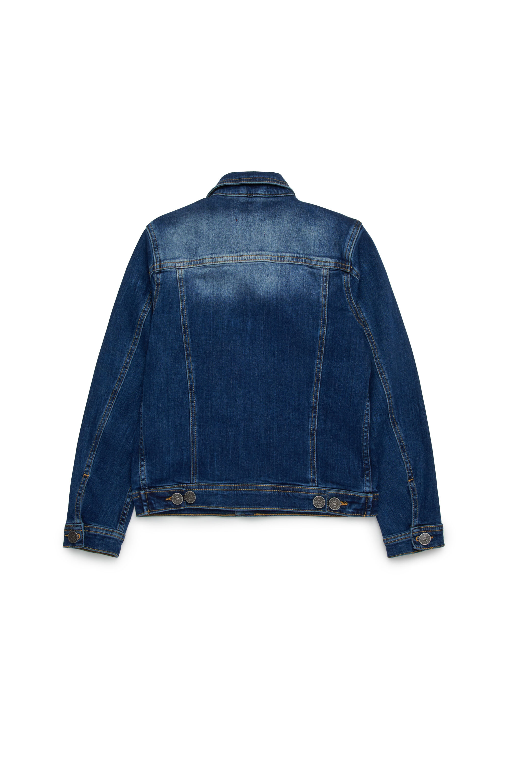 Diesel - JNHILL, Chaqueta trucker en denim rip&repair Hombre in Azul marino - 2