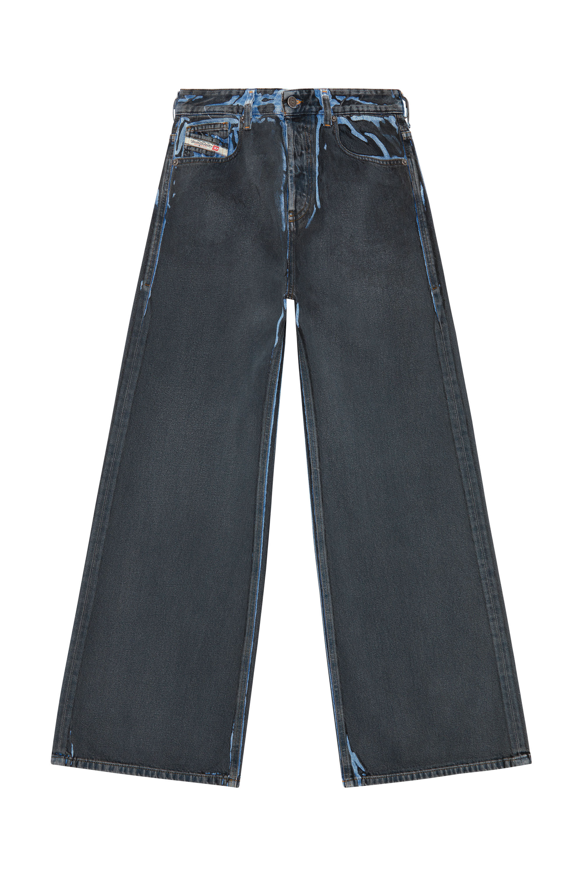 Diesel - Straight Jeans 1996 D-Sire 09I47, Negro/Gris oscuro - Image 2