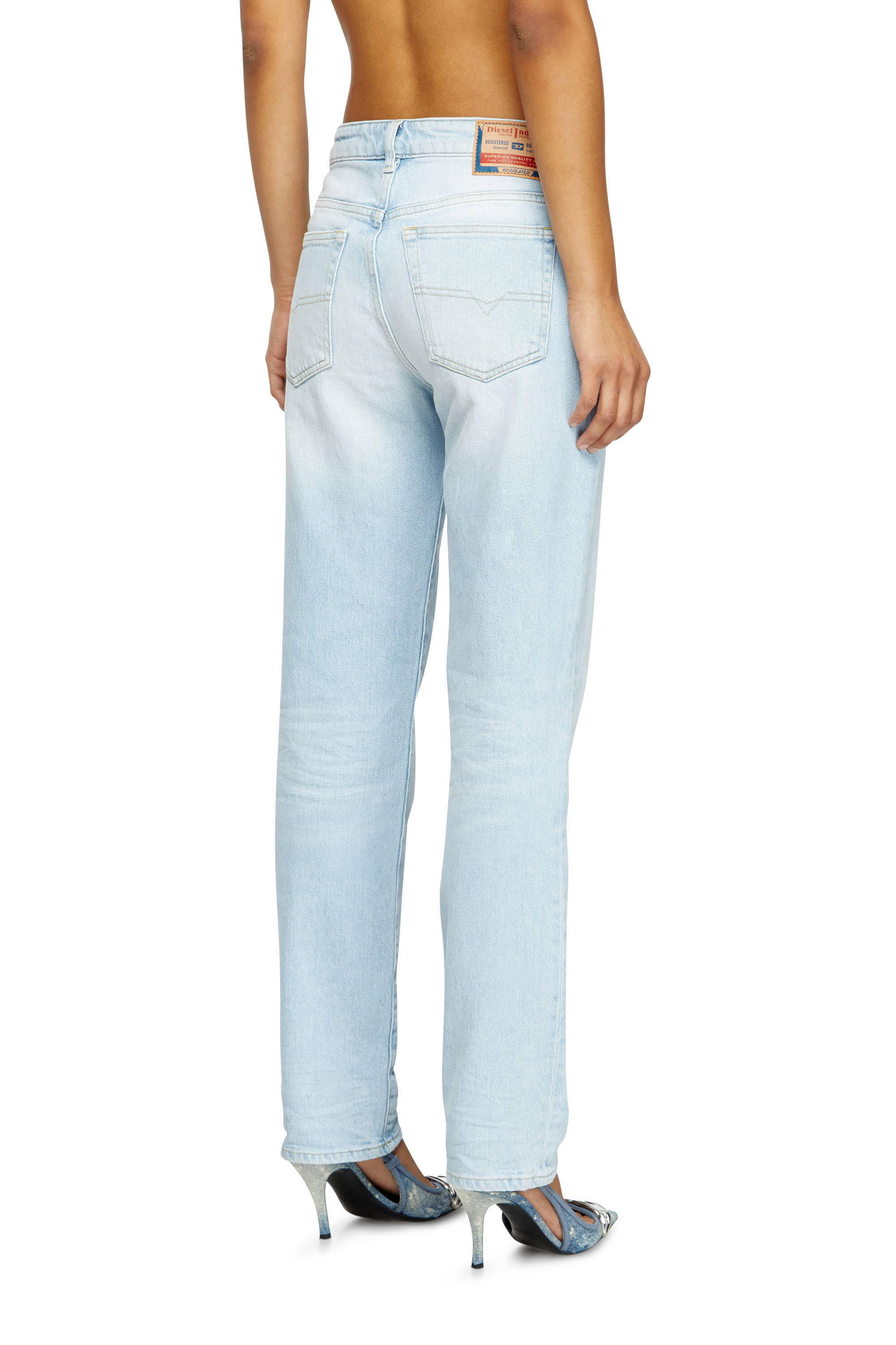 Diesel - Regular Jeans 1989 D-Mine 09M11 Mujer, Azul Claro - 4