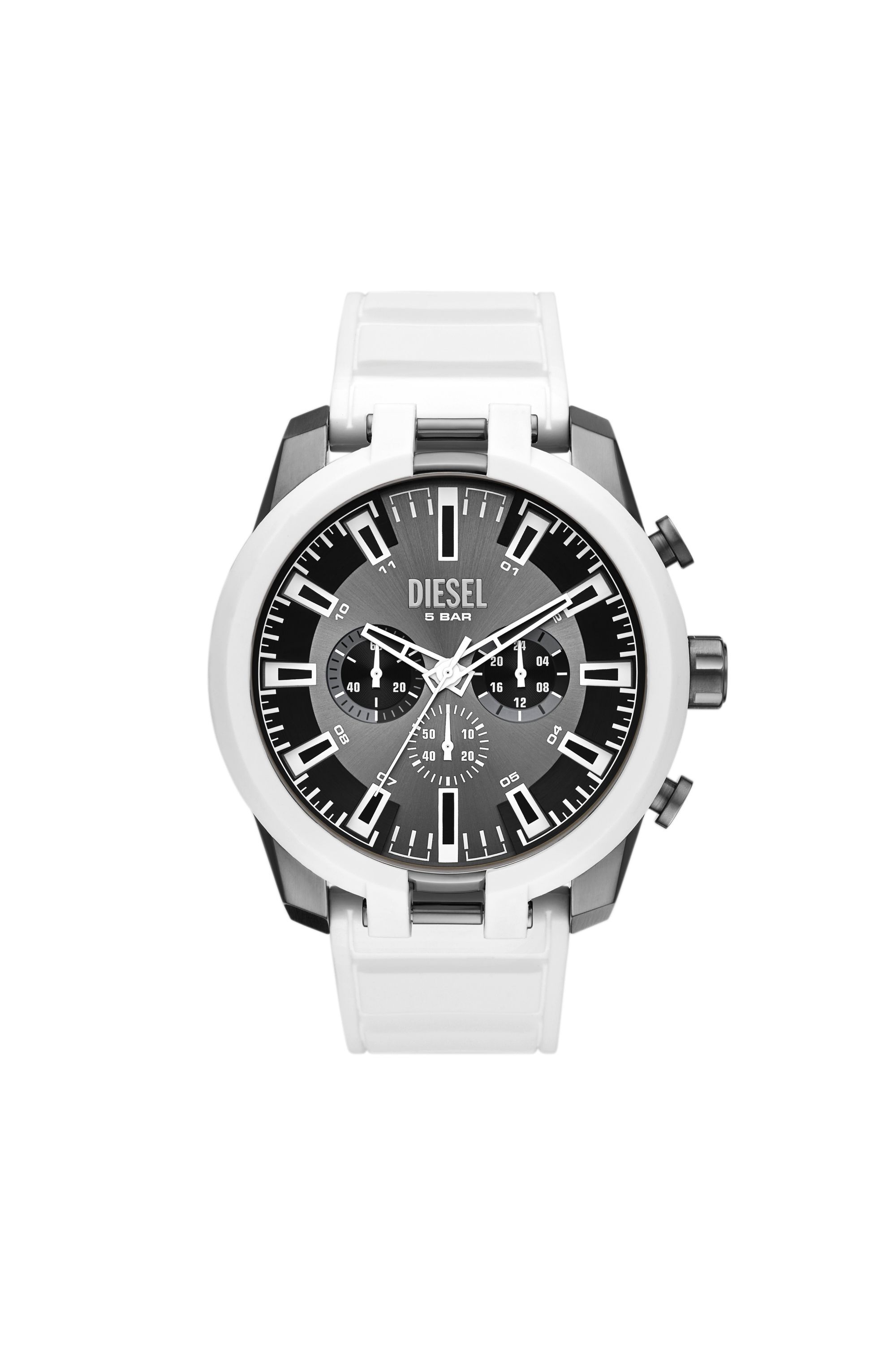 Reloj Split de silicona blanca Hombre DZ4631 Diesel