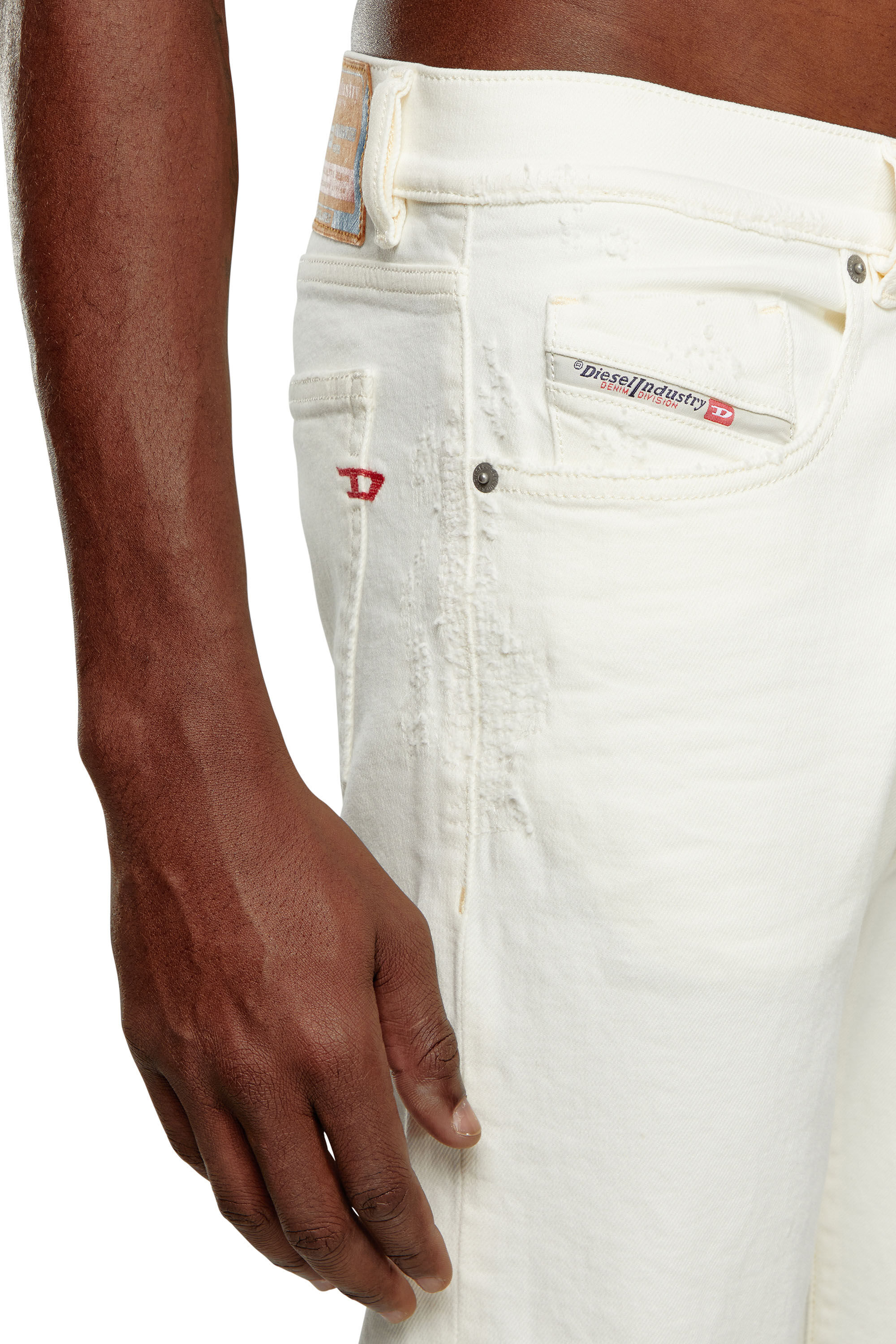 Diesel - Slim Jeans 2019 D-Strukt 09I15, Blanco - Image 5