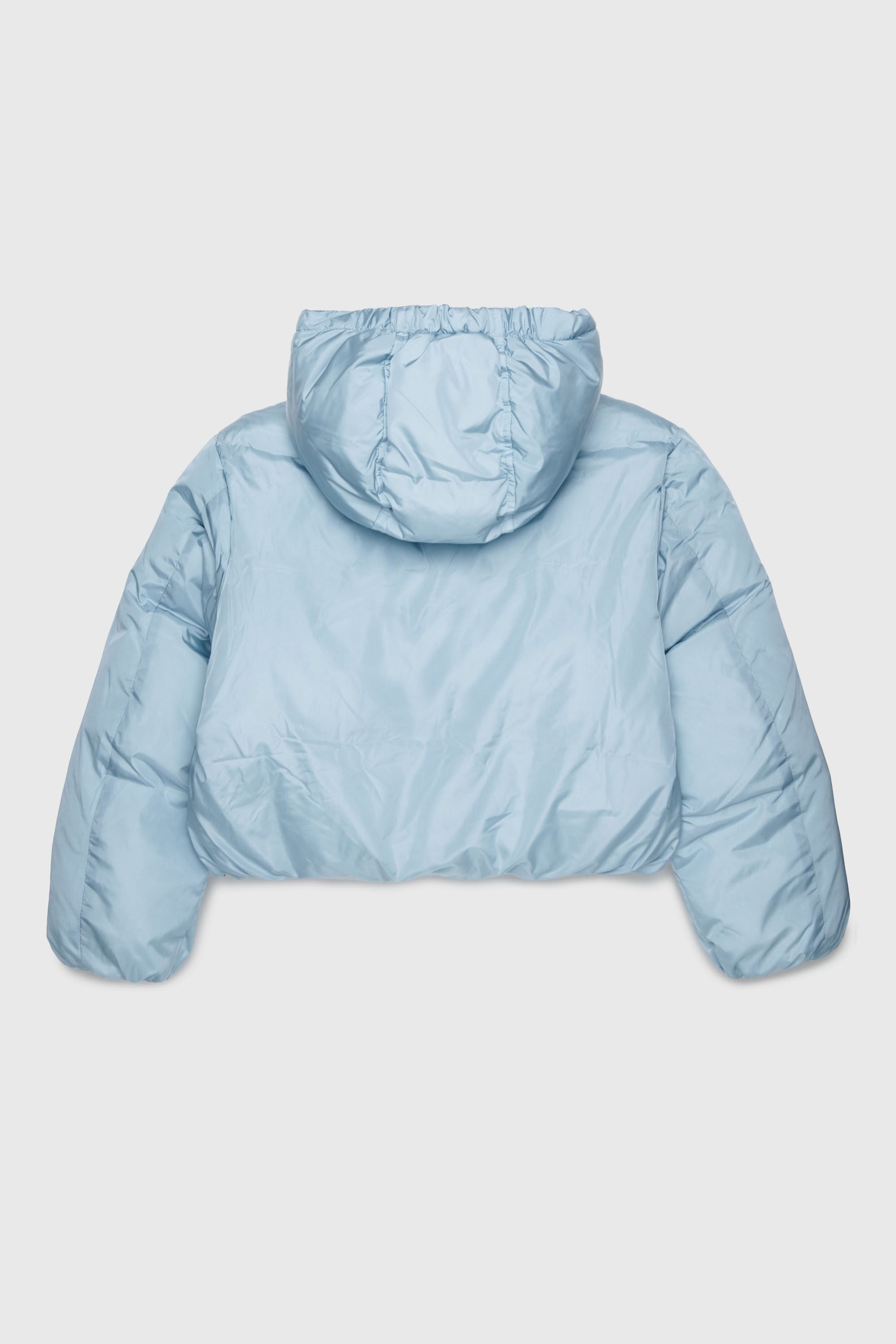 Diesel - JELKYM, Woman's Hooded puffer jacket in Light Blue - 2