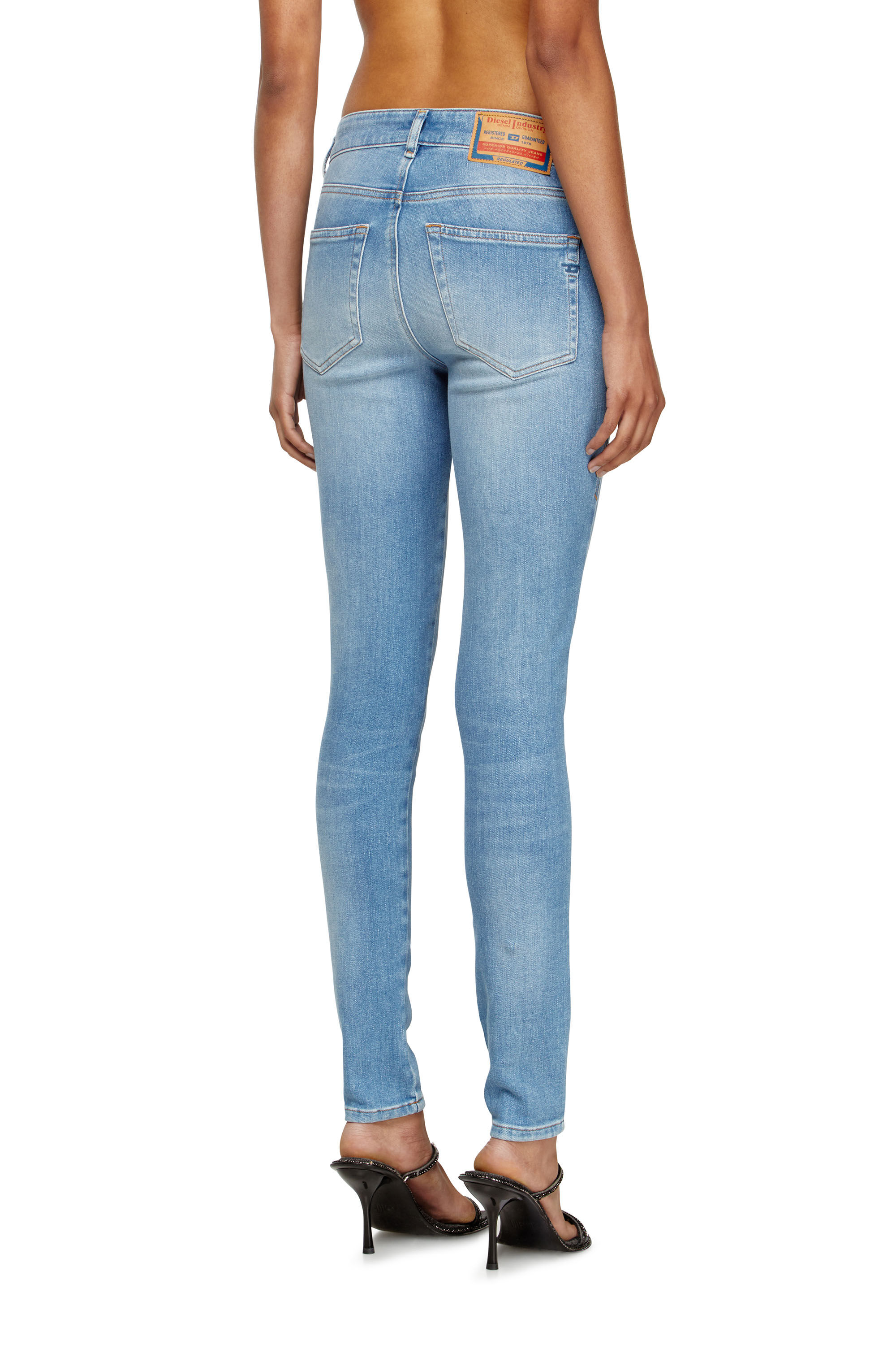 Diesel - Skinny Jeans 2017 Slandy 09L94 Mujer, Azul Claro - 4
