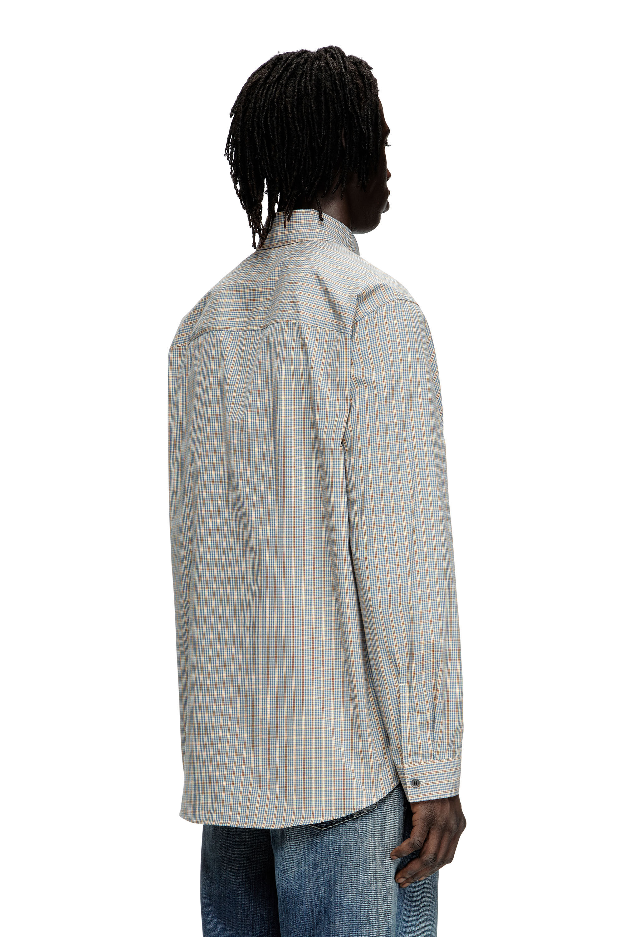 Diesel - S-SIMPLY-DLBV, Camisa cuadros con bordado oval D Hombre in Multicolor - 4