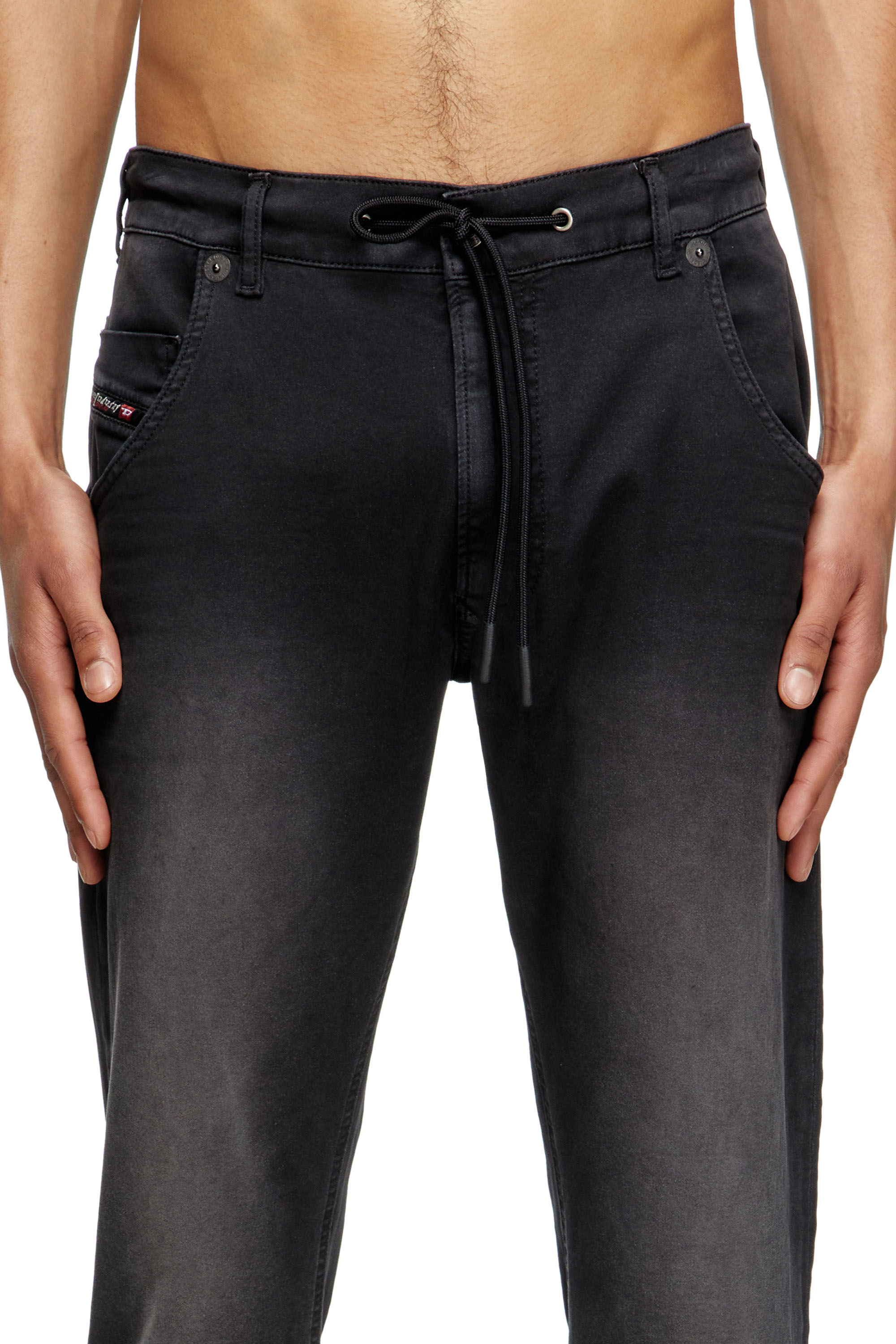 Diesel - Regular 2030 D-Krooley Joggjeans® 0670M Hombre, Negro/Gris oscuro - 5