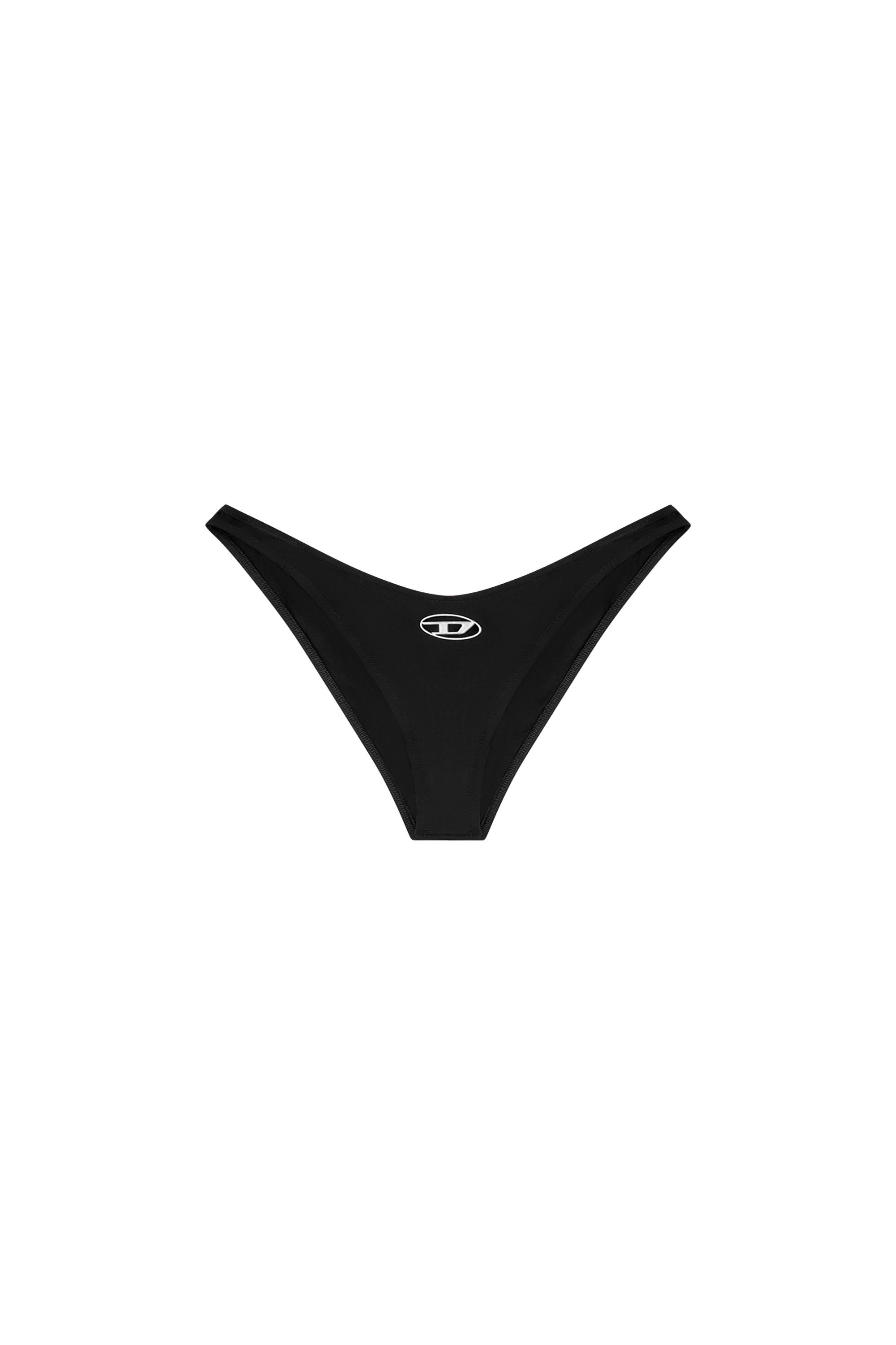 Diesel - PUNCHY-UTLT, Braguita de microfibra con logotipo recortado Mujer in Negro - 2