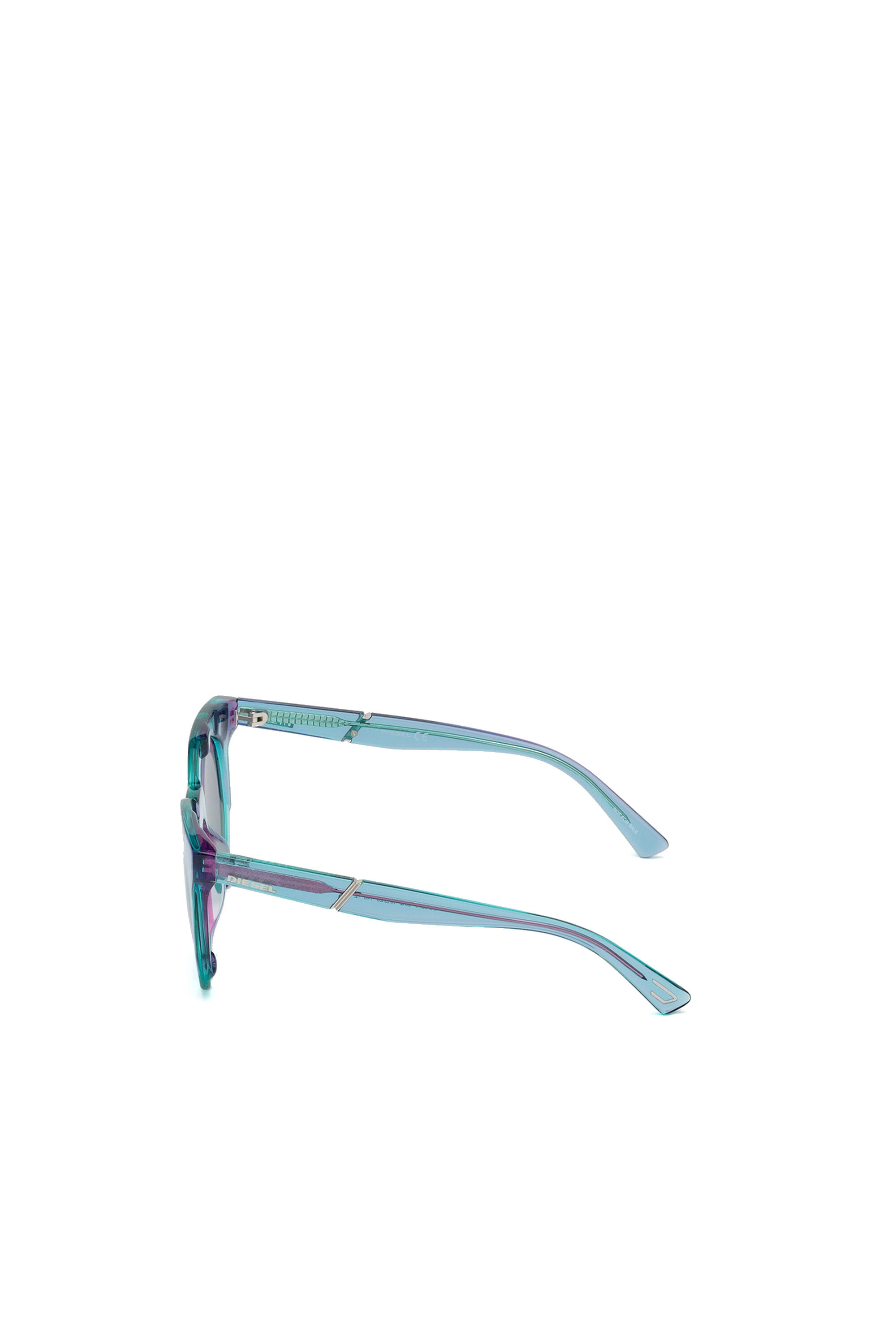 Diesel - DL0270, Gafas en acetato con innovadora estructura visible Mujer in Azul marino - 4
