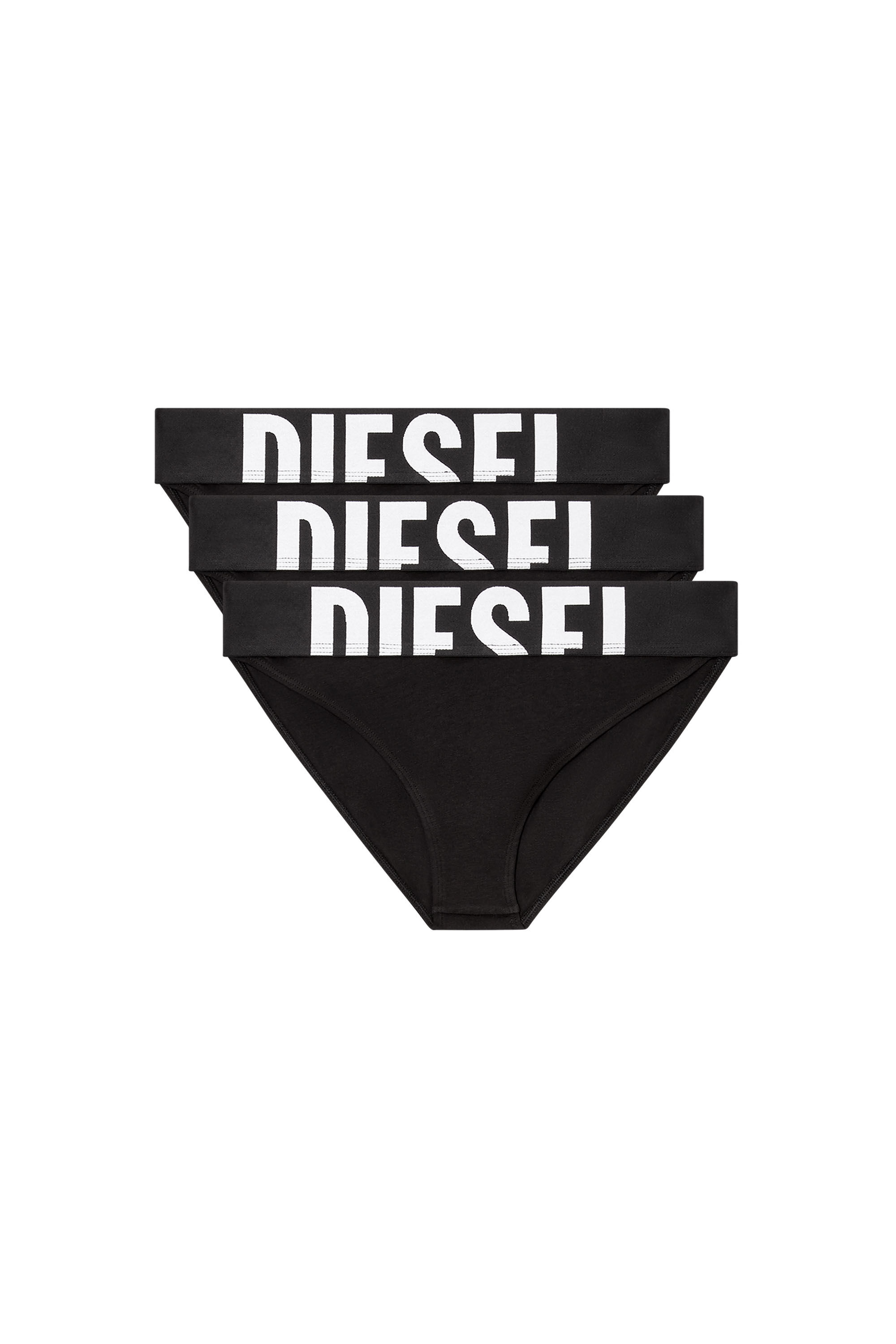 Diesel - LOLA-D-POP-3PACK, Paquete de tres bragas con logotipo recortado Mujer in Negro - 2