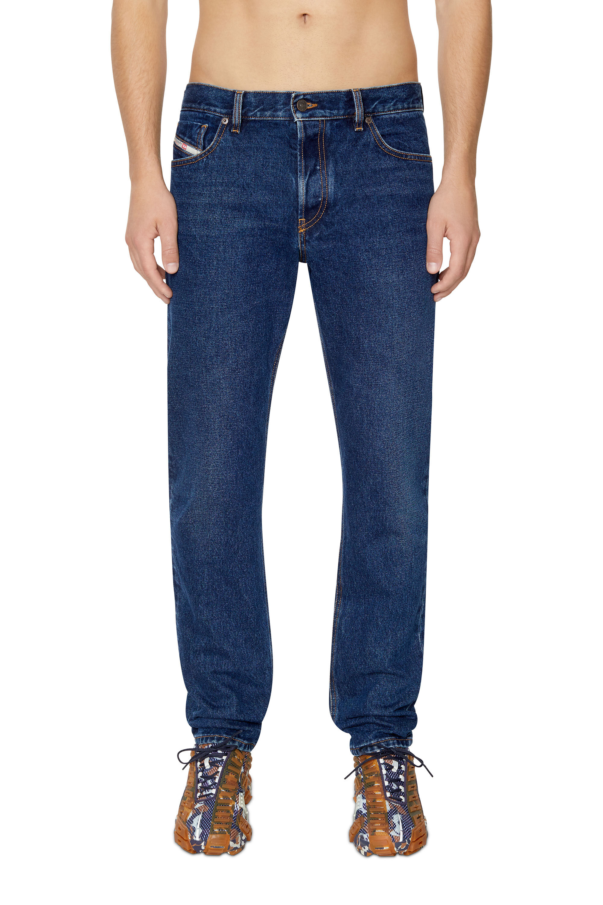 Diesel - 1995 007E6 Straight Jeans, Azul Oscuro - Image 3