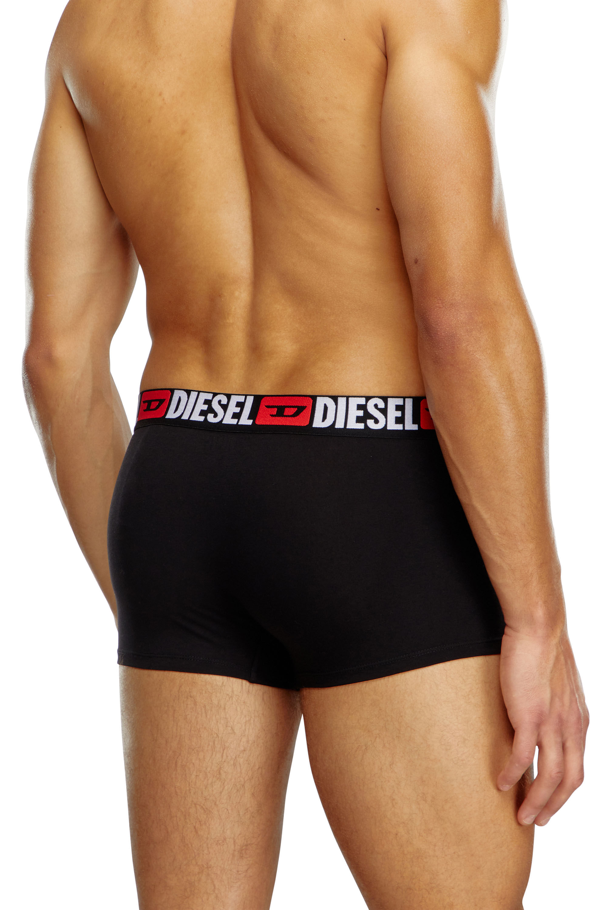 Diesel - UMBX-DAMIENTHREEPACK, Hombre Set de tres calzoncillos bóxer con logotipo en la cintura in Negro - Image 4
