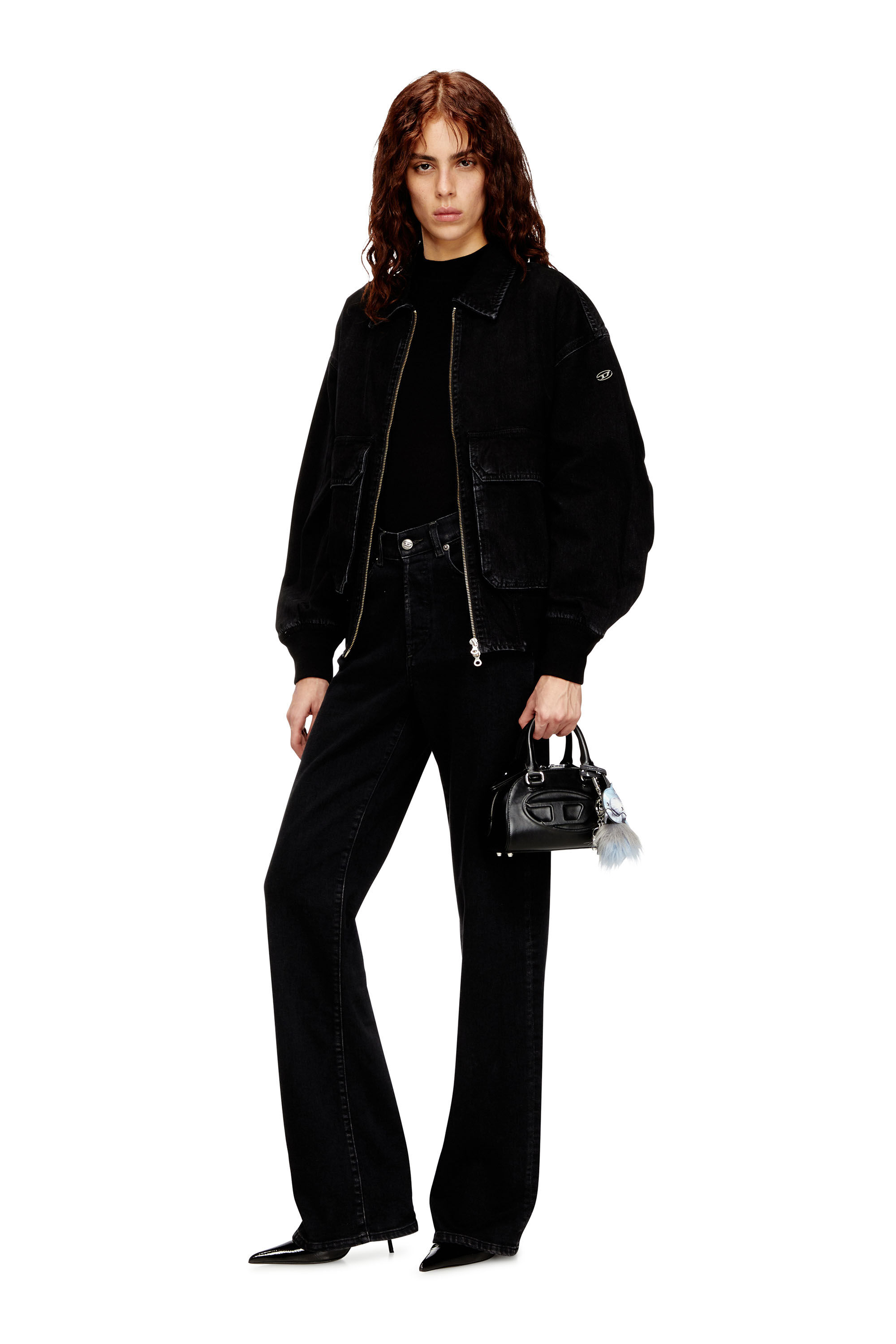 Diesel - D-KURZ, Chaqueta de mezclilla DNA Unisex in Negro - 7