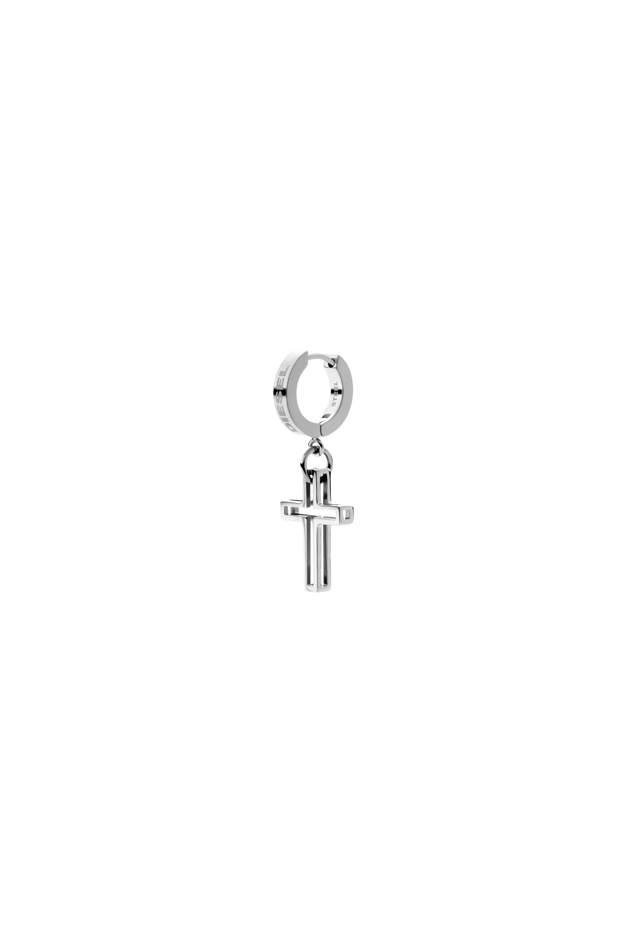 Diesel - DX1333, Pendiente de aro Unisex in Plateado - 1