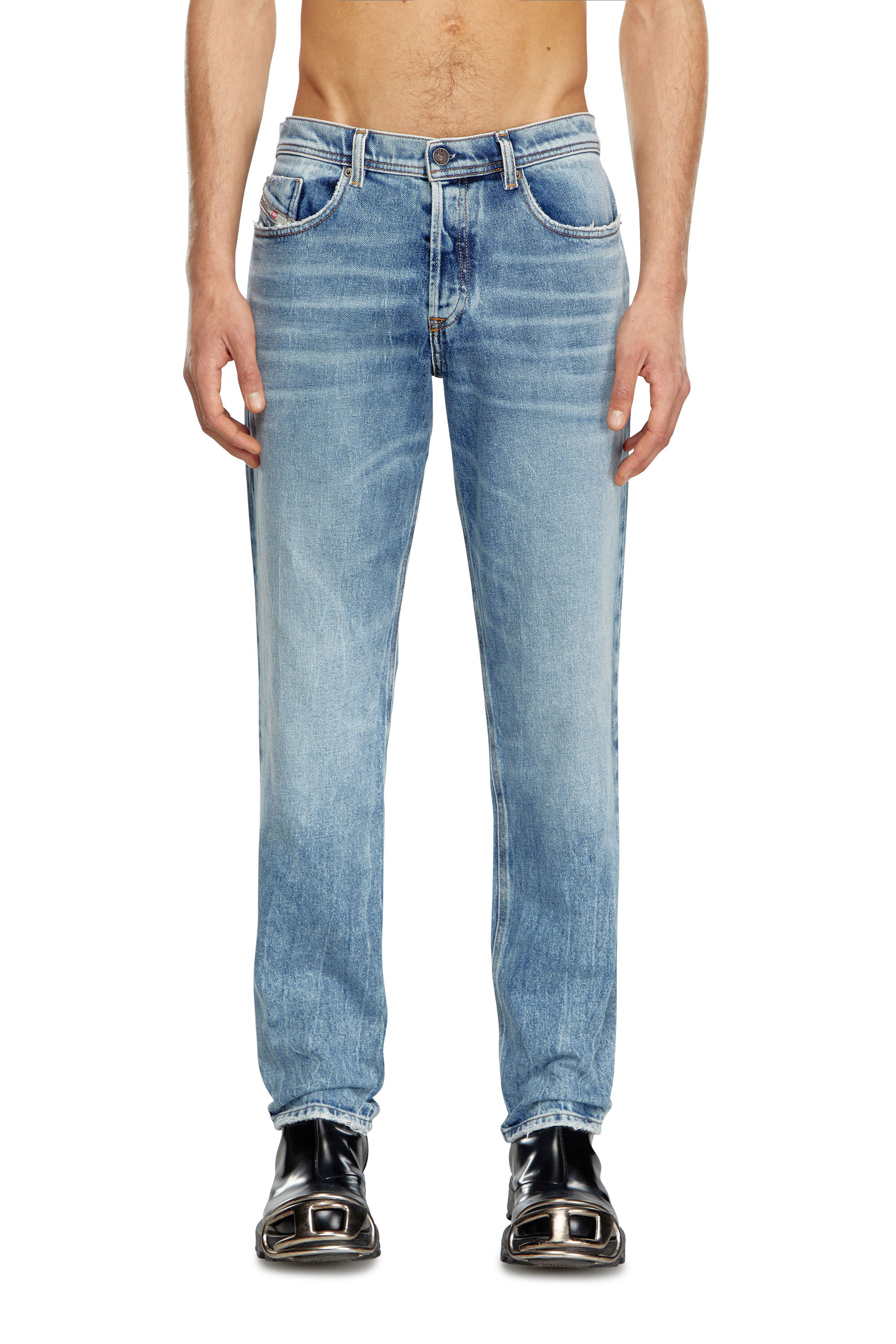 Diesel - Tapered Jeans 2023 D-Finitive 09J54, Hombre Tapered Jeans - 2023 D-Finitive in Azul marino - Image 3