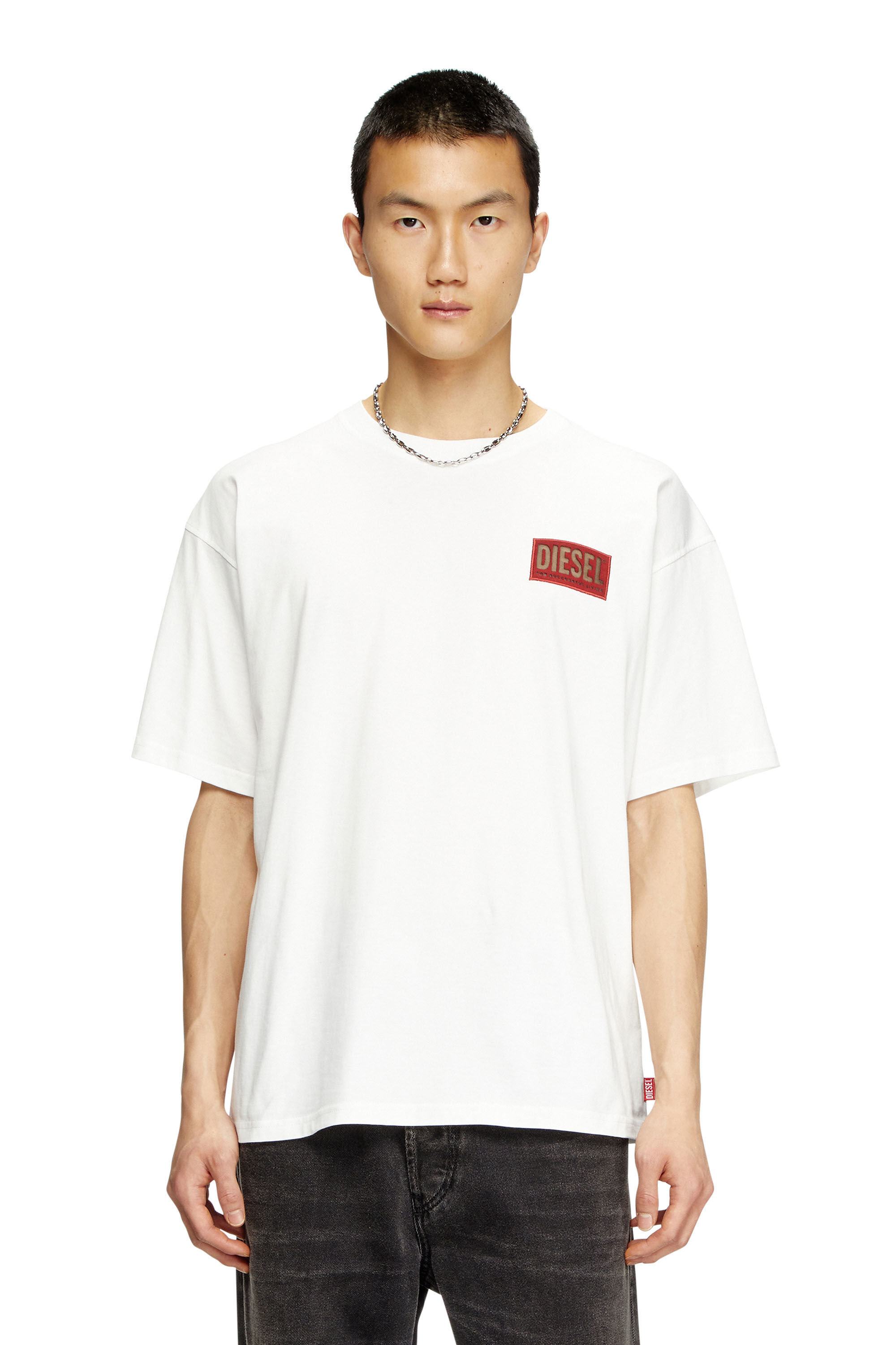 Diesel - T-BOXT-R31, Camiseta con parche con logotipo Hombre in Blanco - 3