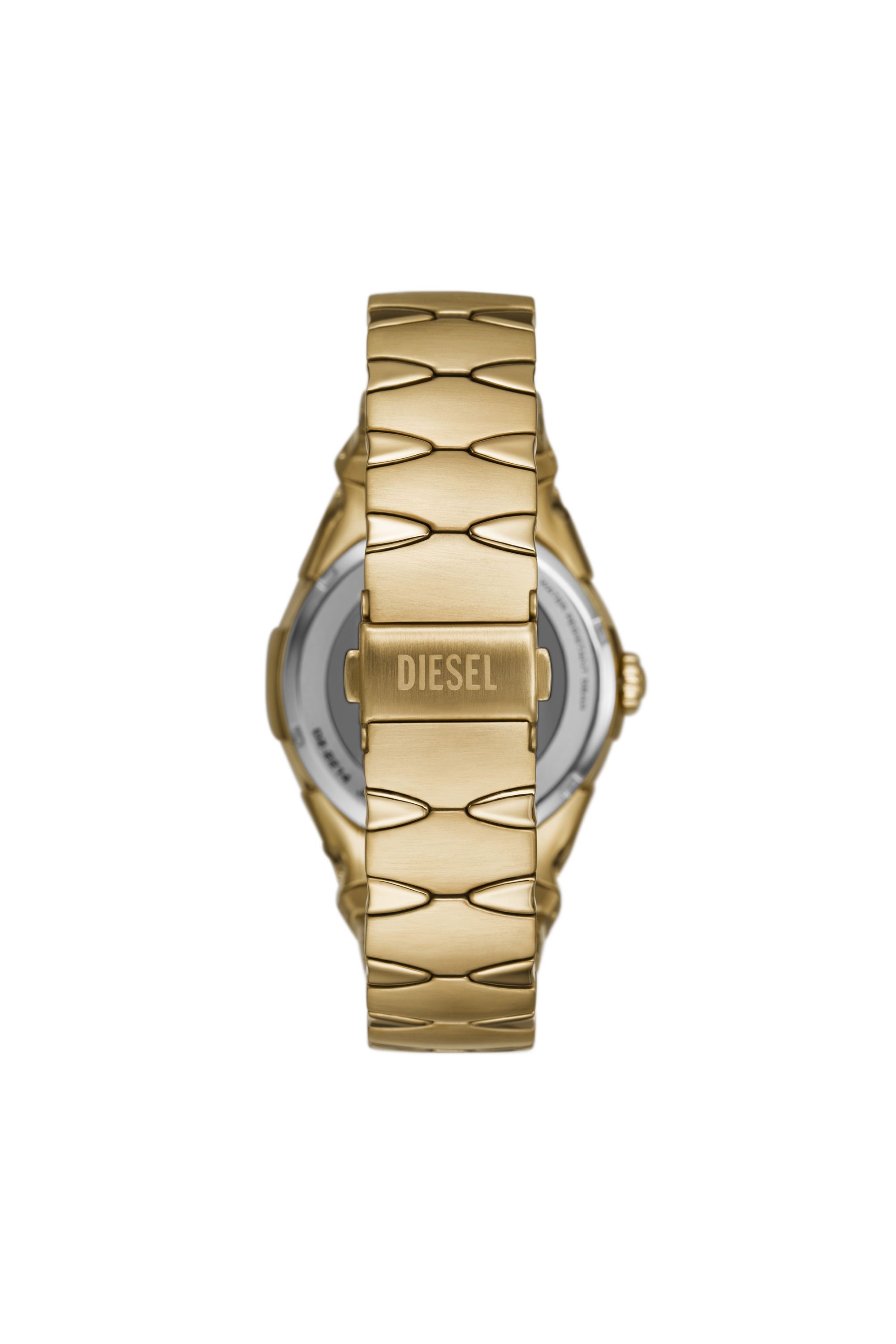 Reloj D Sruptor de acero inoxidable Hombre Dorado Diesel