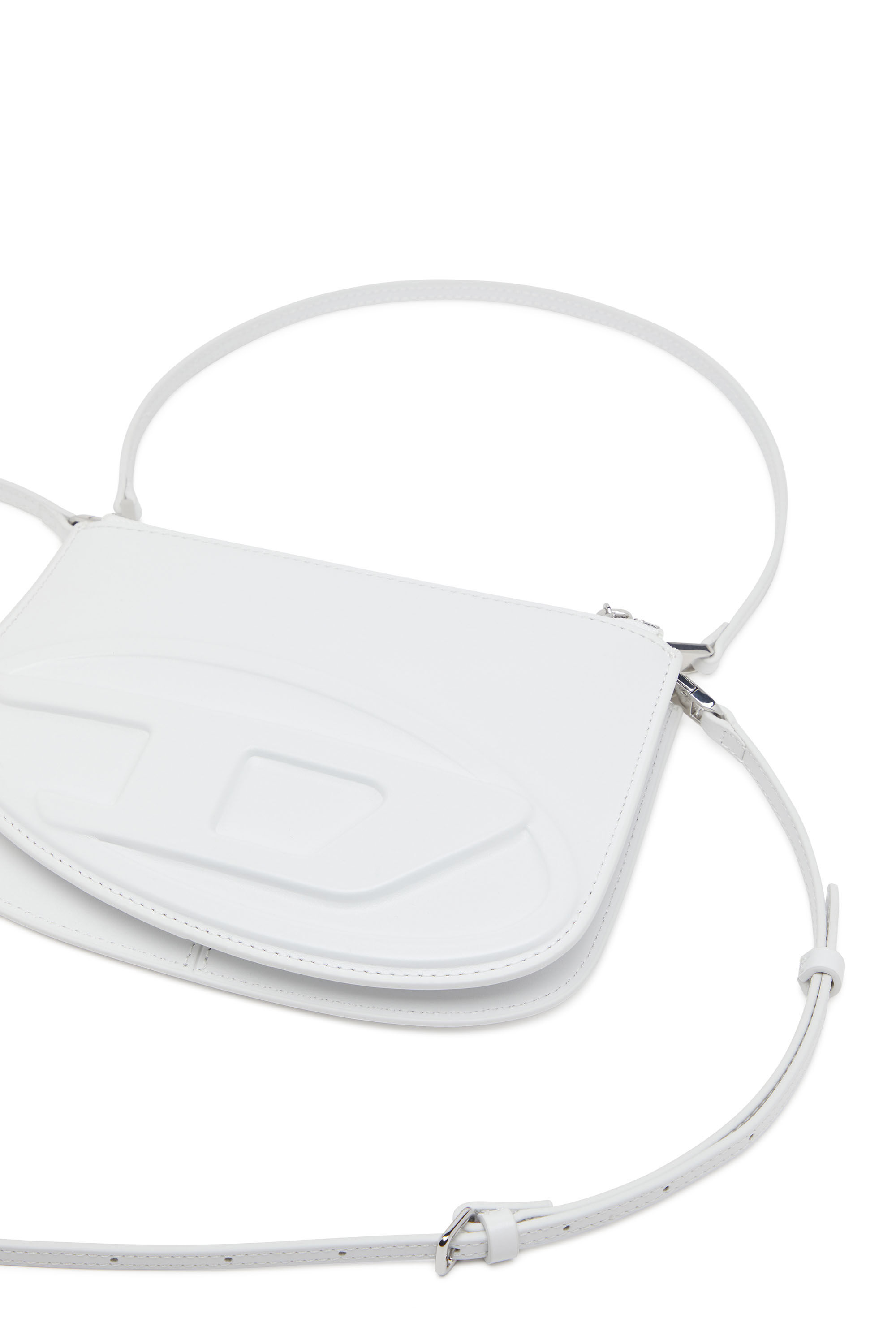 Diesel - 1DR TWIN, 1DR Twin-Bolso de hombro con doble bolsillo en cuero estampado Mujer in Blanco - 2