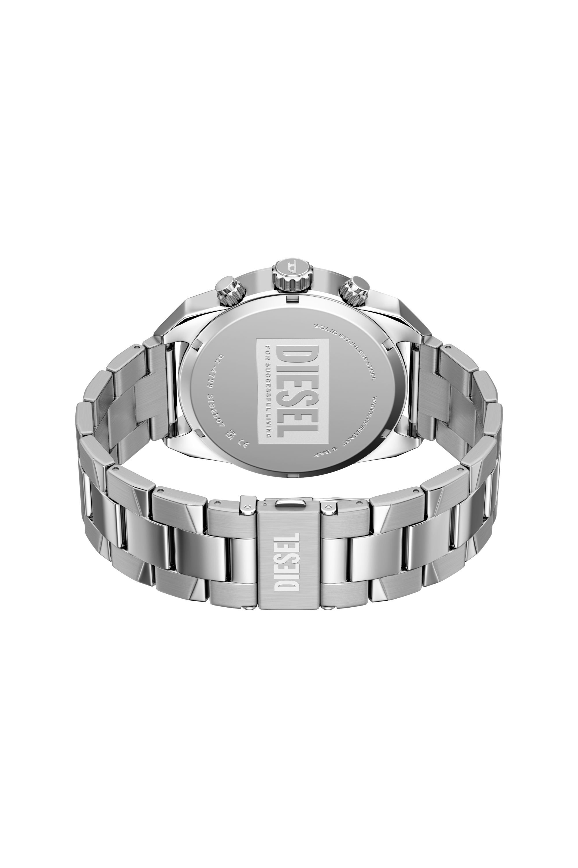 Diesel - DZ4709 WATCH, Reloj Spiked de acero inoxidable Hombre in Plateado - 4