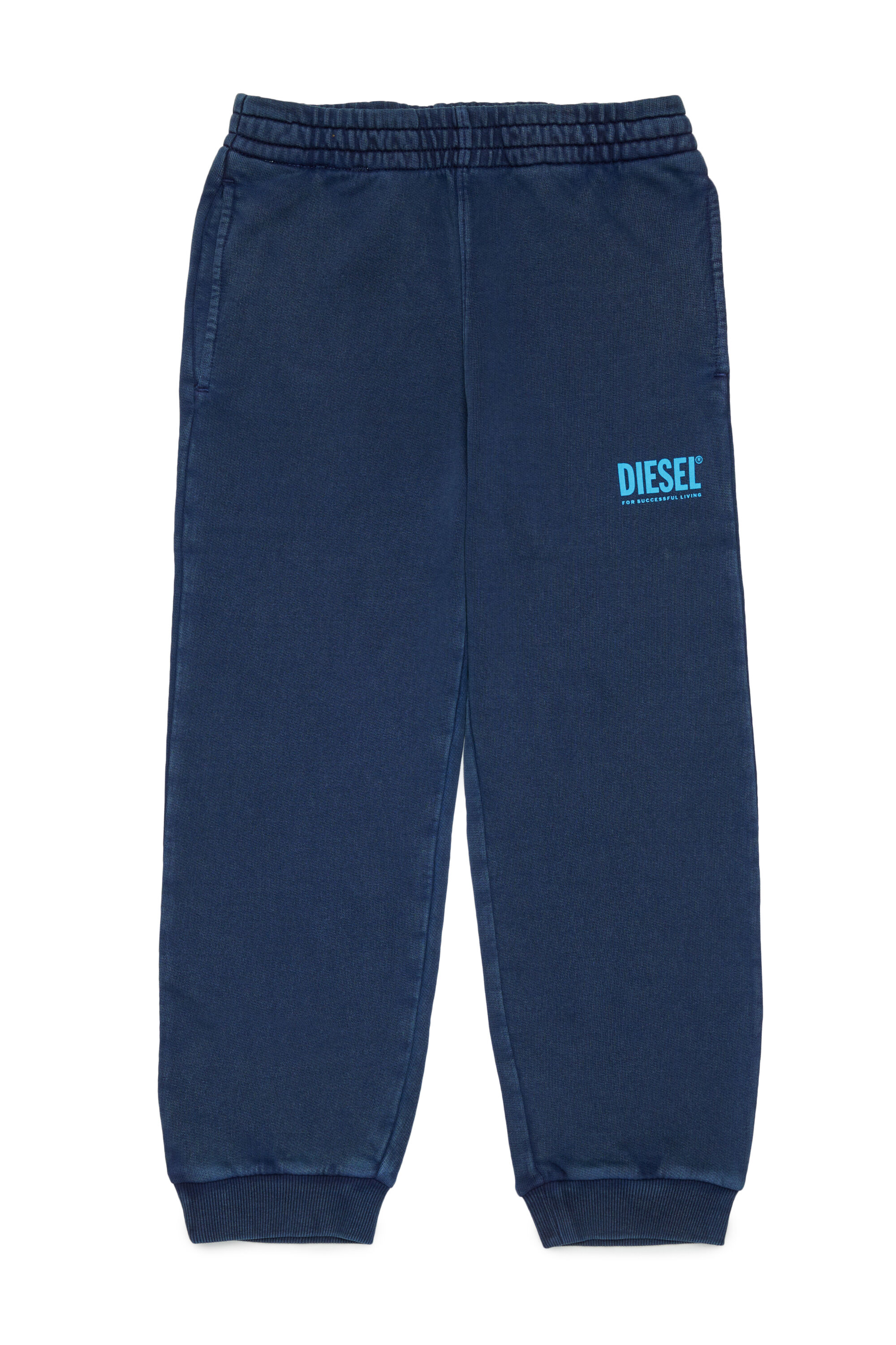Diesel - PTISEL, Pantal&oacute;n de algod&oacute;n con estampado de logo Hombre in Azul marino - 1
