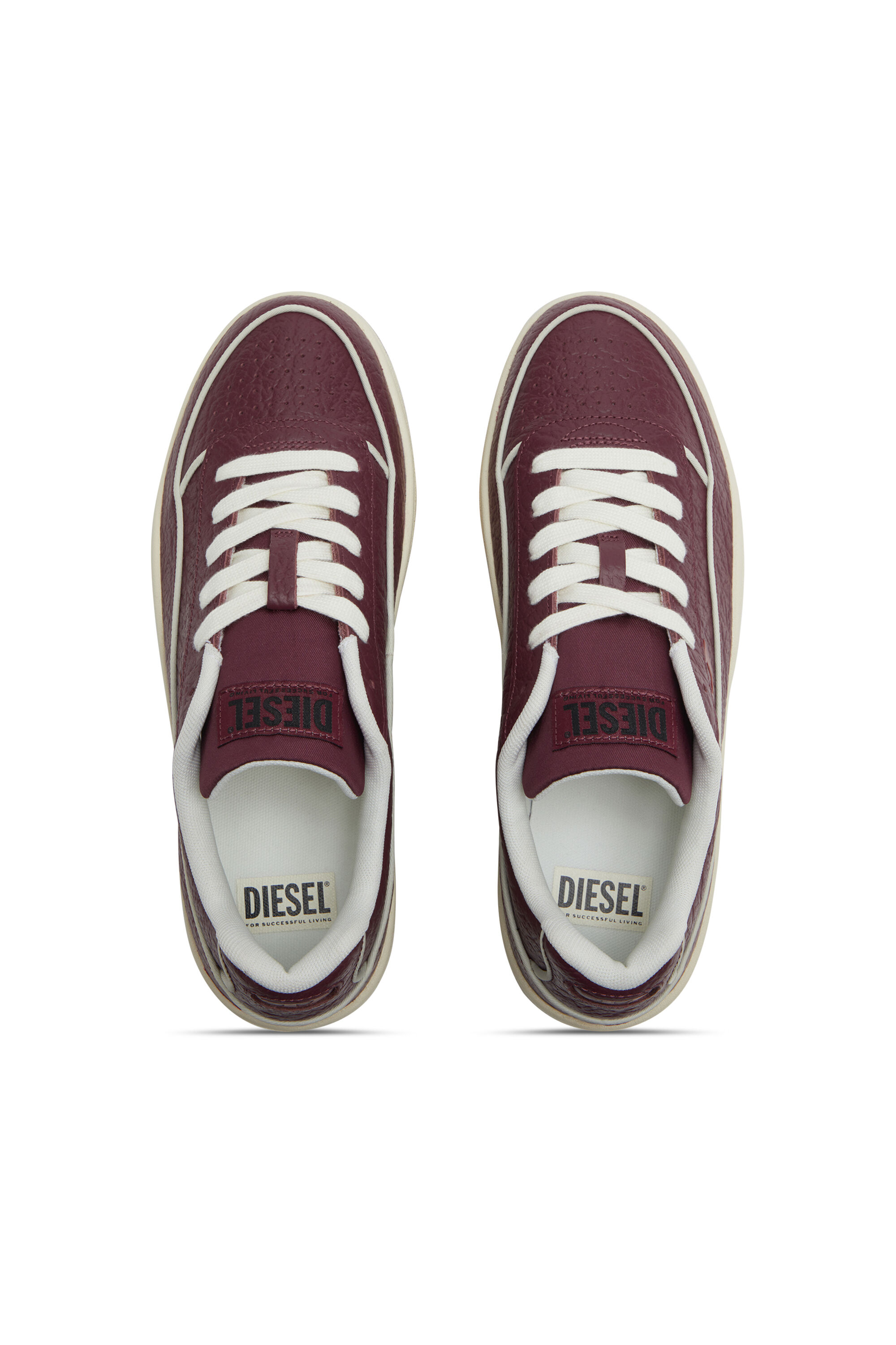 Diesel - S-TRACKER-D LOW, S-Tracker-D-Deportivas de cuero texturizado Hombre in Rojo - 4