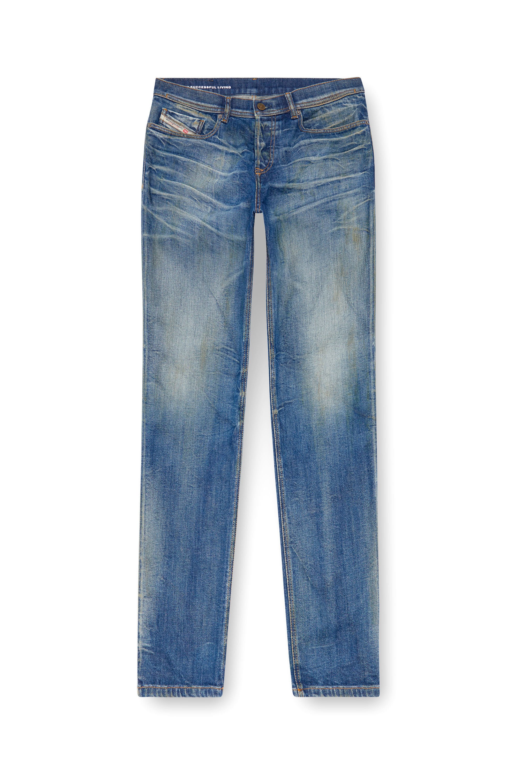 Diesel - Tapered Jeans 2023 D-Finitive 09J66, Hombre Tapered Jeans - 2023 D-Finitive in Azul marino - Image 2