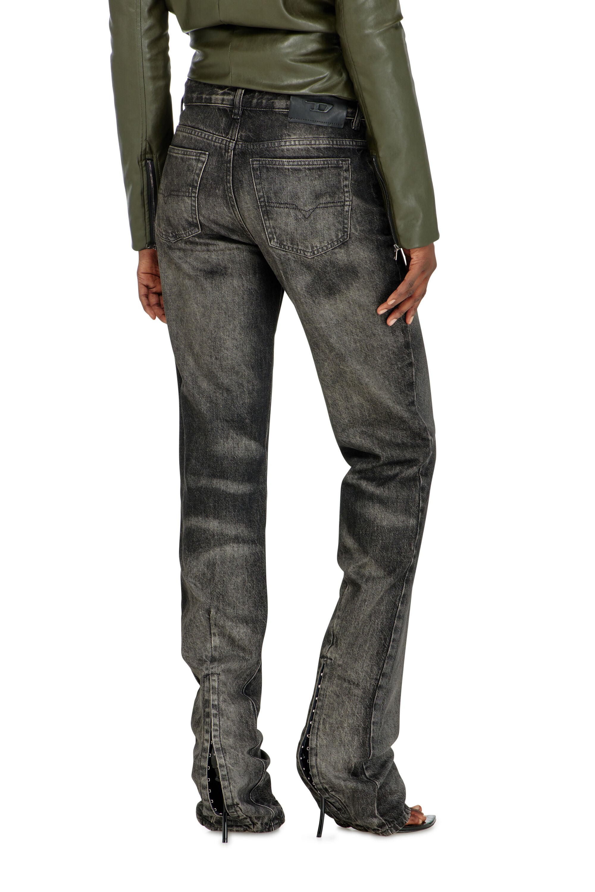 Diesel - Regular Jeans D-Heel 09R33 Mujer, Negro/Gris oscuro - 4