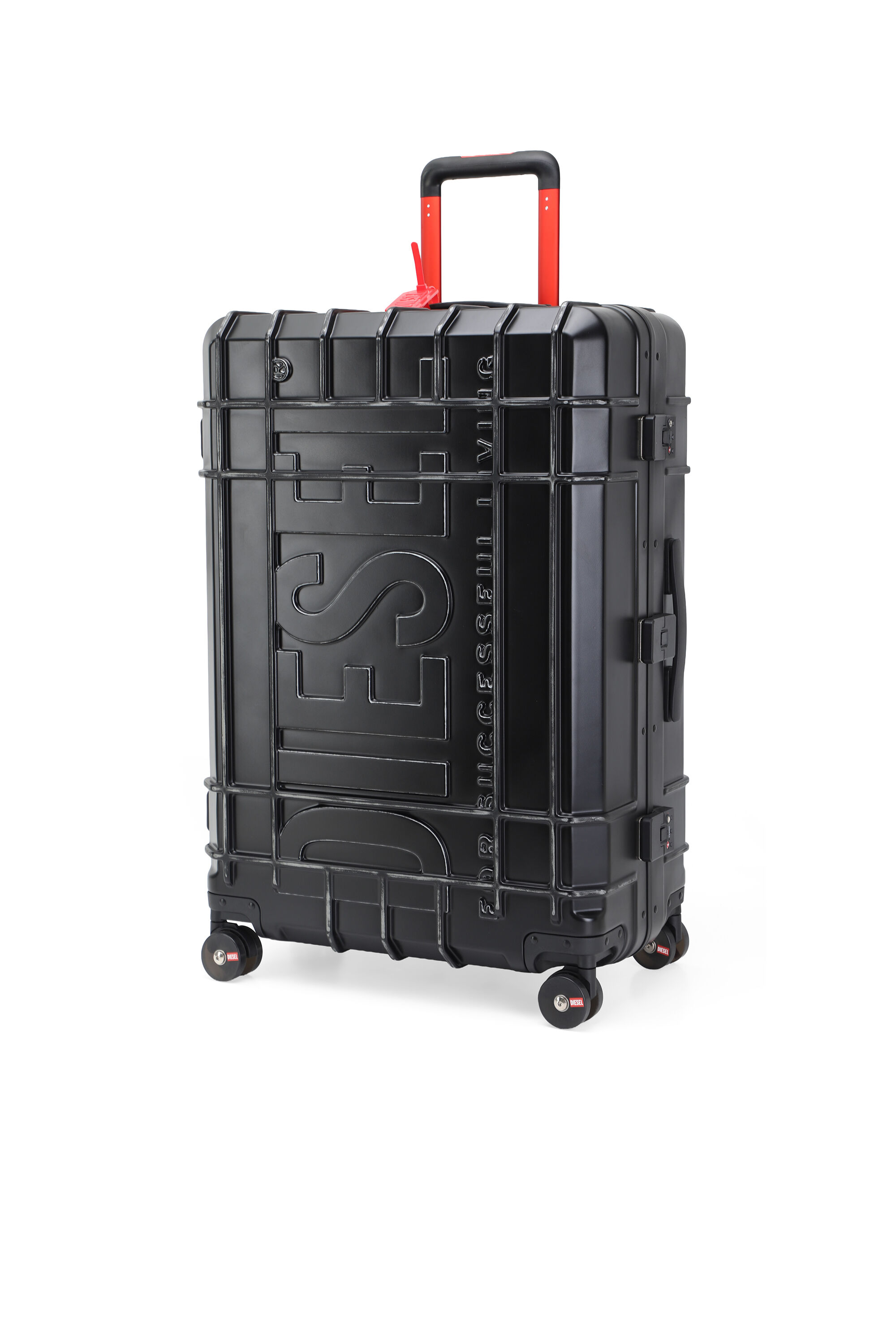 Diesel - DIESEL PC STRONG IMAGE TROLLEY- DSL003, Maleta de mano resistente 28" Unisex in Negro - 5