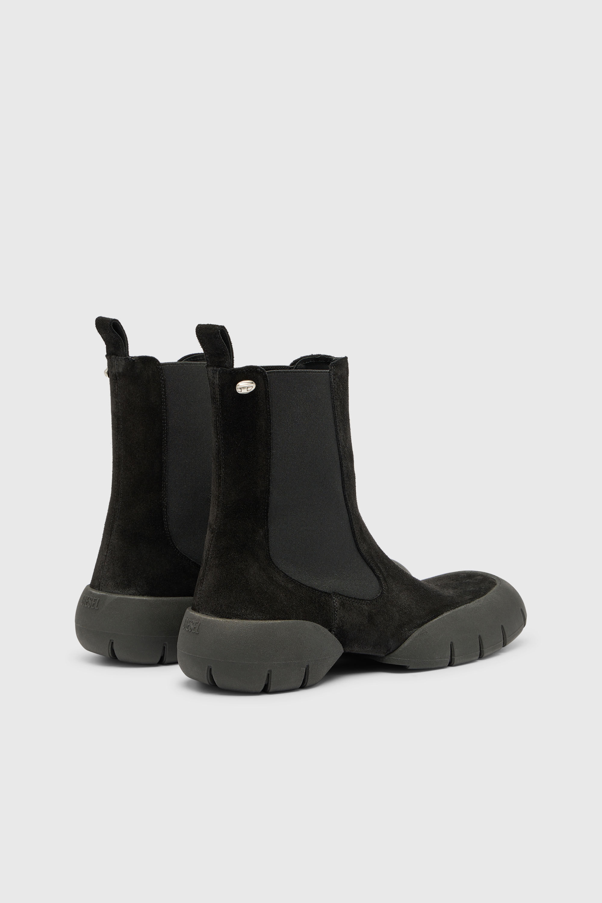 Diesel - D-MATHIEU CH, D-Mathieu - Botas de ante con suela de goma Hombre in Negro - 3