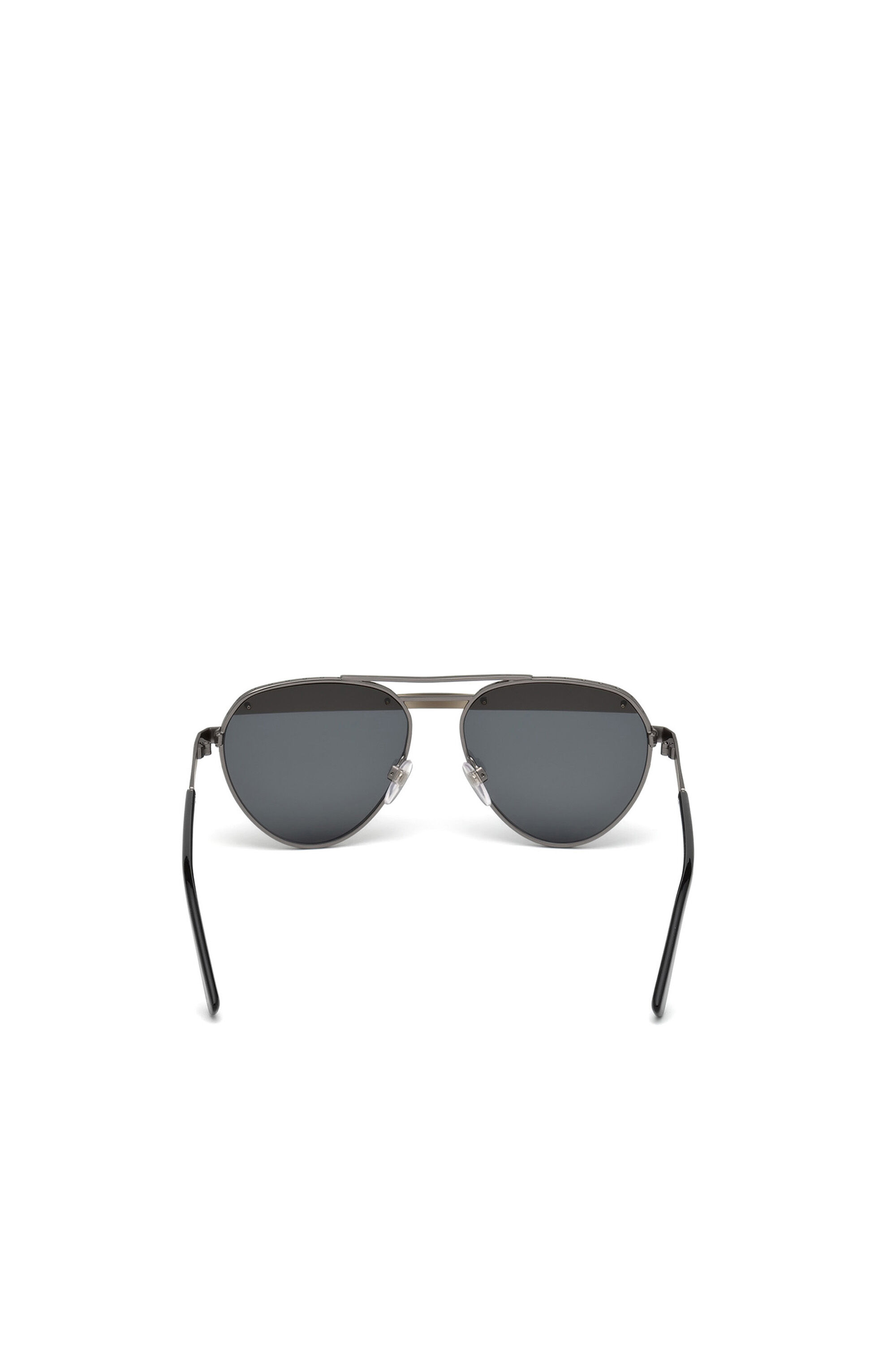 Diesel - DL0261, Gafas de aviador con detalle diagonal Unisex in Negro - 4