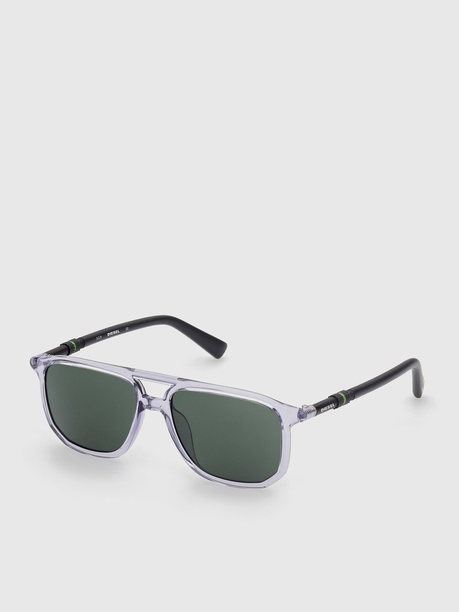 Diesel - DL0332, Monturas ópticas con forma navigator Hombre in Gris - 2
