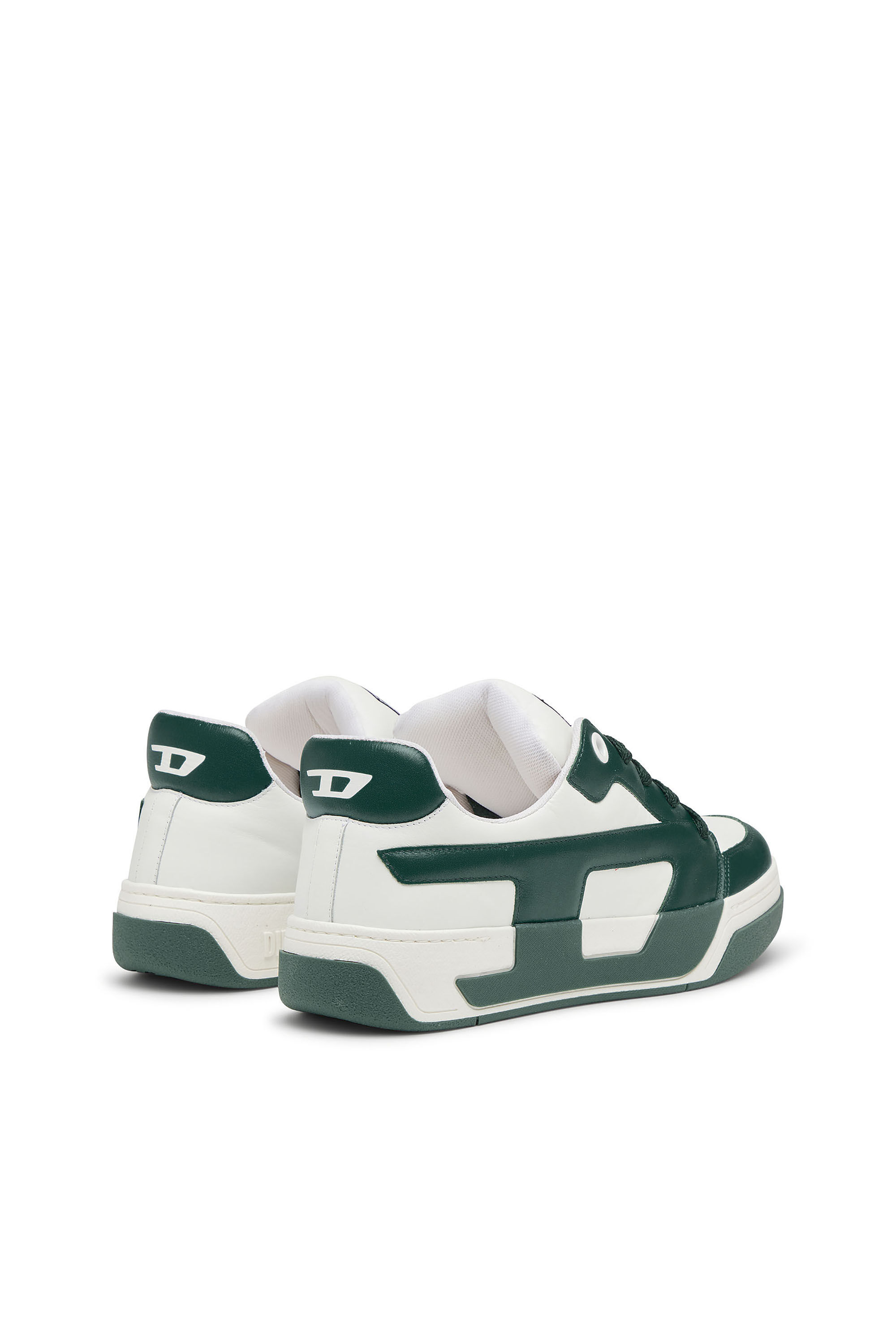 Diesel - S-D-OLLIE LOW, D-Ollie -Zapatillas en cuero de bloques de color Hombre in Blanco - 3