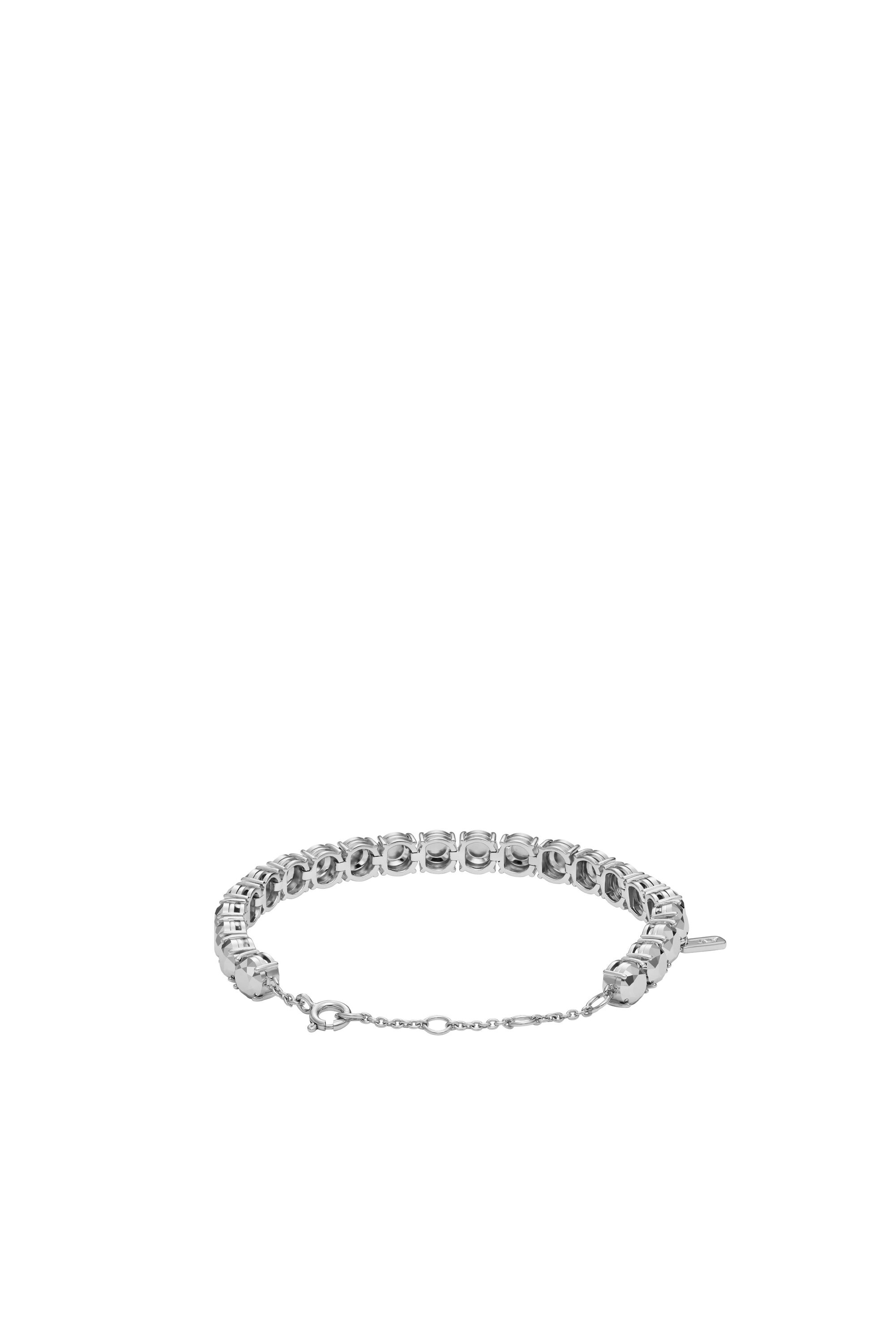 Diesel - DL1354040 STERLING SILVER JEWEL, Pulsera con corte de diamante de plata esterlina Unisex in Plateado - 2